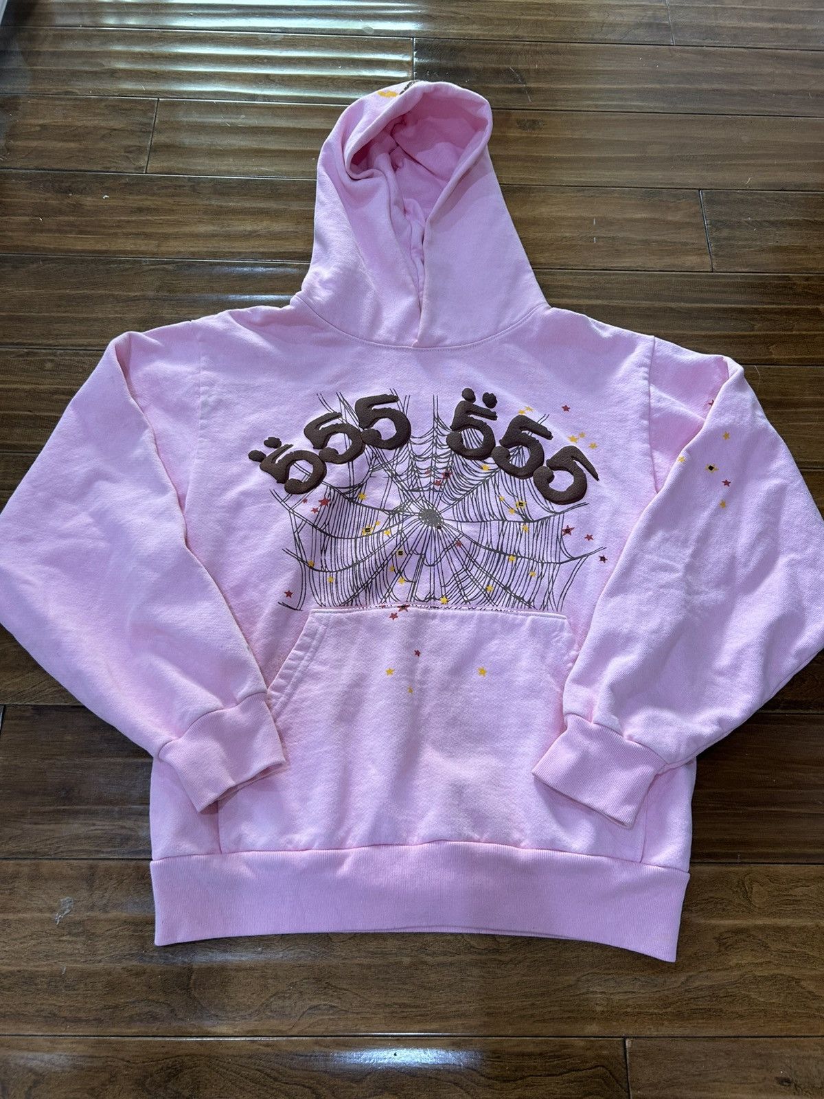 【美品】【正規品】【最終値下げ】【鑑定タグ付き】Sp5der ピンクフーディ S Spider Sp5der Hoodie Pink P*nk | Grailed