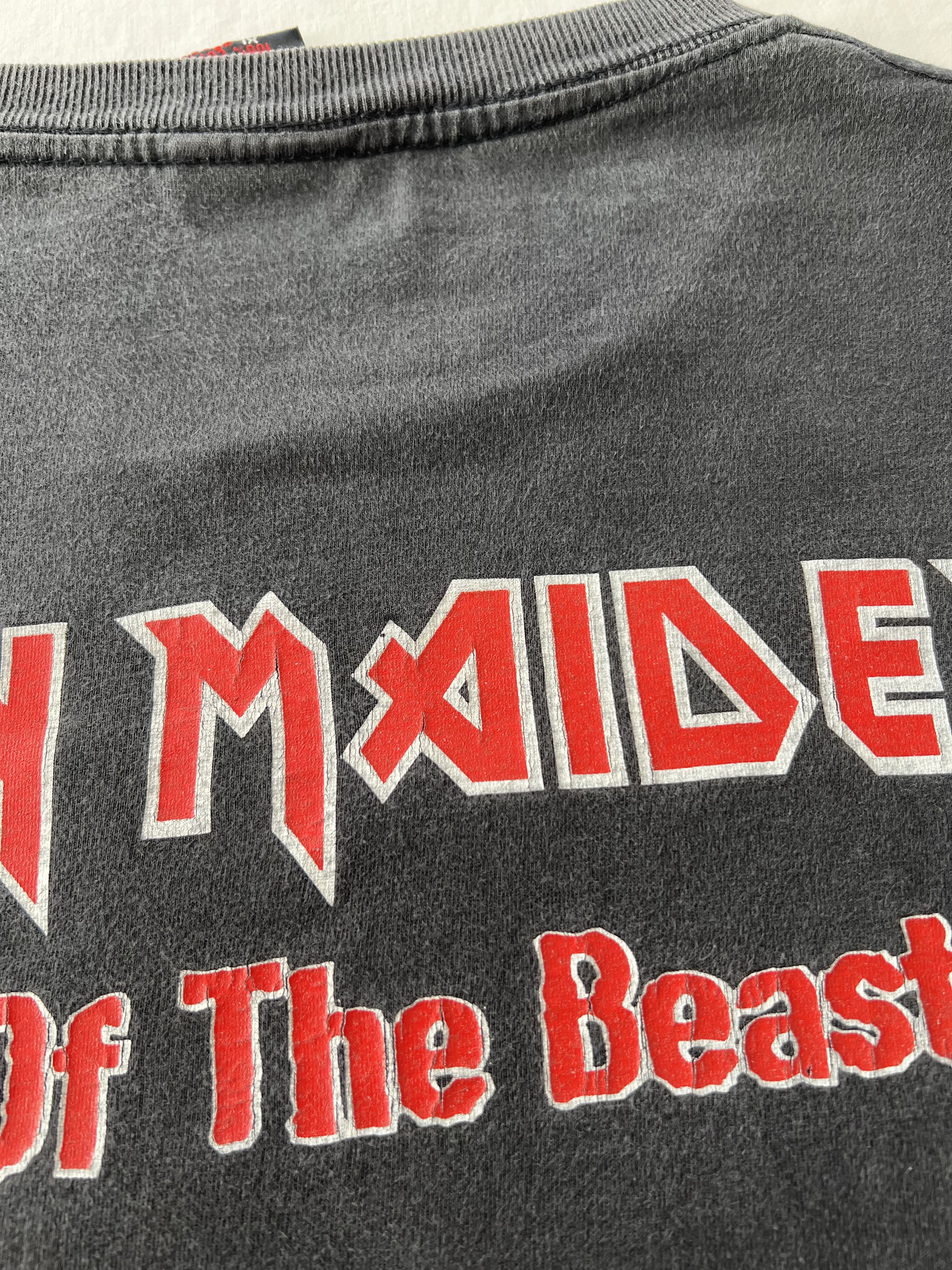Band Tees Vintage 1996 Iron Maiden Best of the Beast Black T-shirt Size US XL / EU 56 / 4 - 18 Thumbnail
