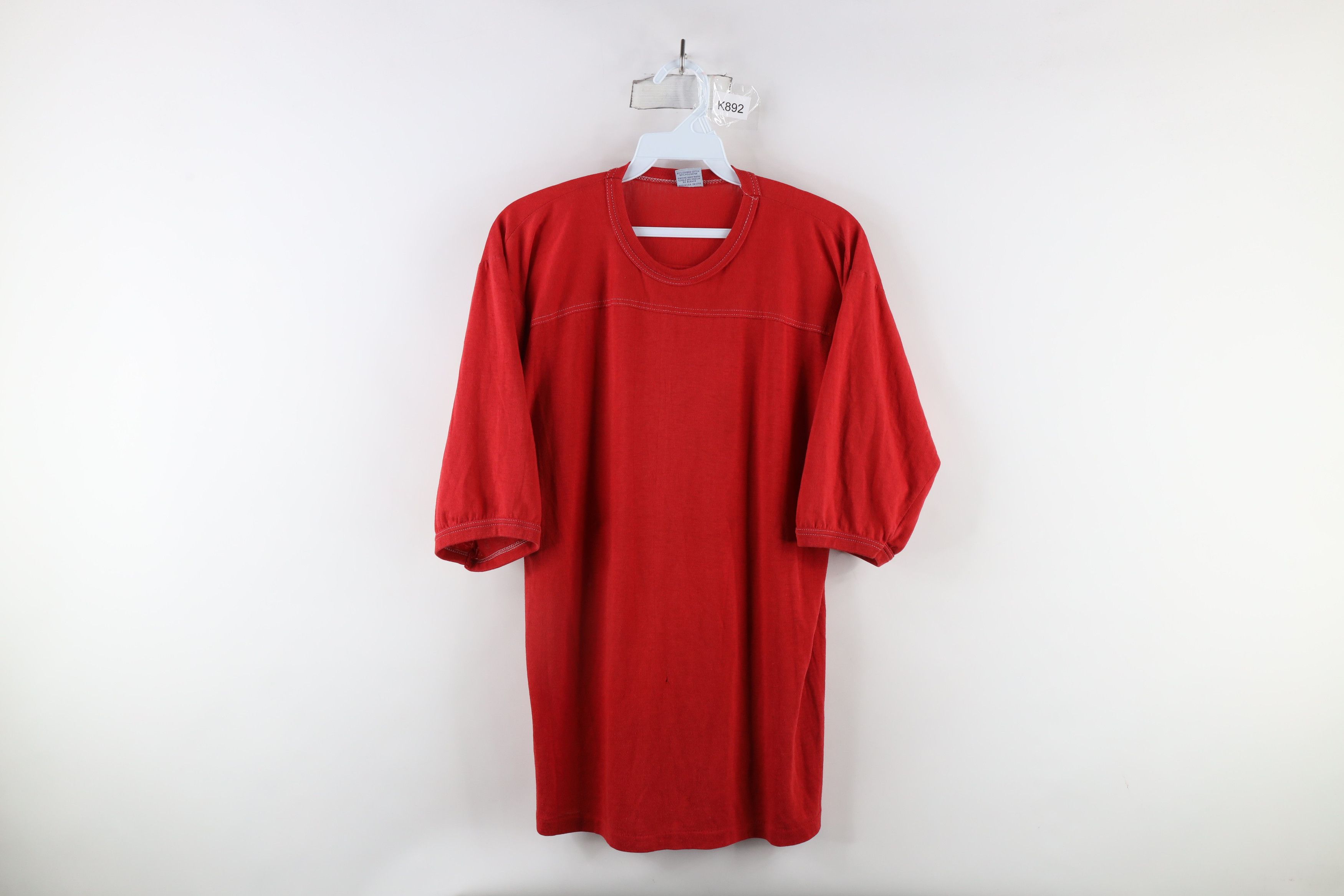 Vintage Vintage 70s Streetwear Thin Football Jersey T-Shirt USA Size US XL / EU 56 / 4 - 1 Thumbnail