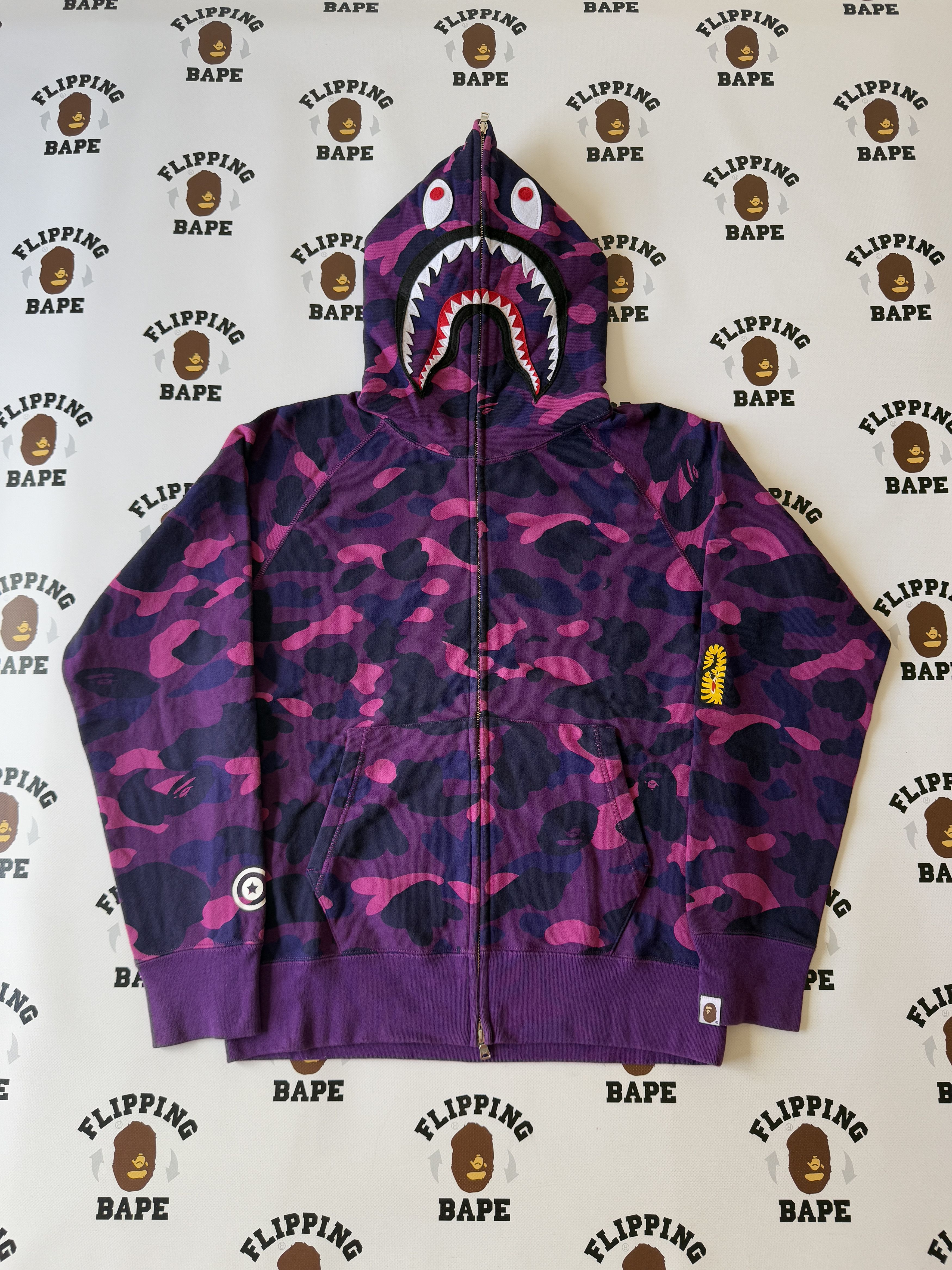 Bape BAPE X LIBERTY WALK KATO S15 SHARK FULL ZIP HOODIE | Grailed