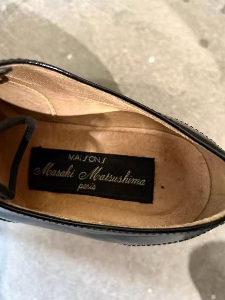 Masaki Matsushima 1994 Architectural Series Wooden Sole Panel Leather Boots Size US 5.5 / EU 38 - 7 Thumbnail