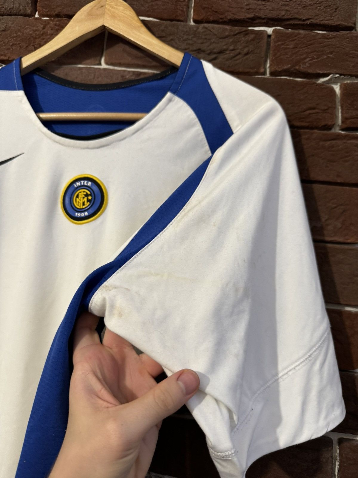 Nike Rare Vintage 00s Inter Mediolan Jersey Nike Swoosh Soccer Size US M / EU 48-50 / 2 - 4 Thumbnail