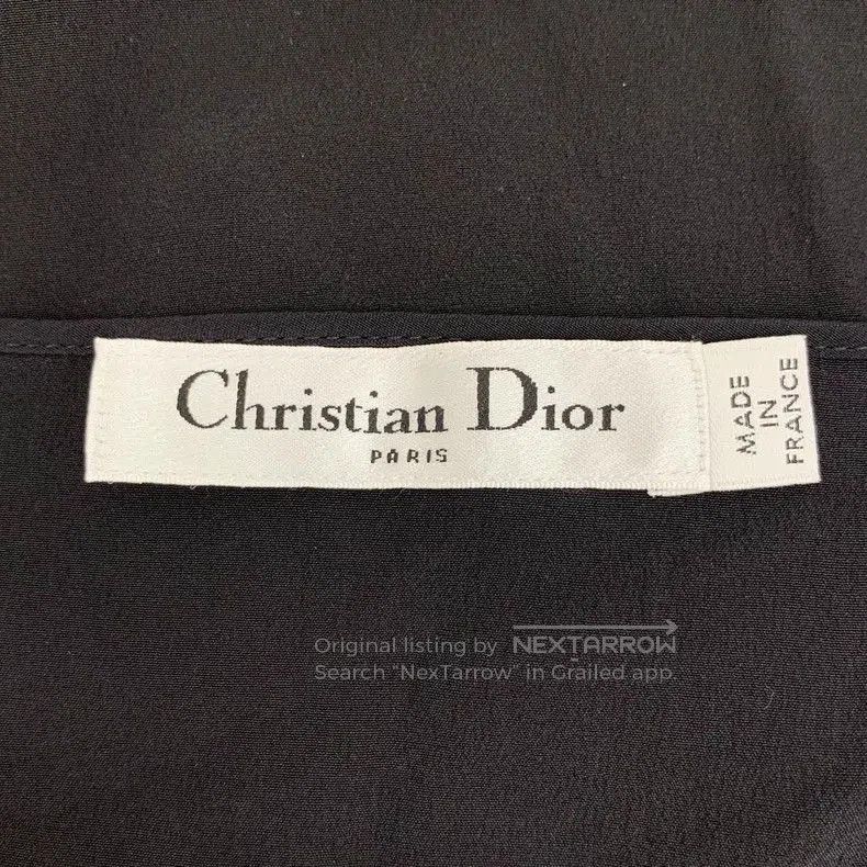 Dior Dior Black Embroidered Silk Mesh Dress. Size US 30 / EU 46 - 6 Thumbnail