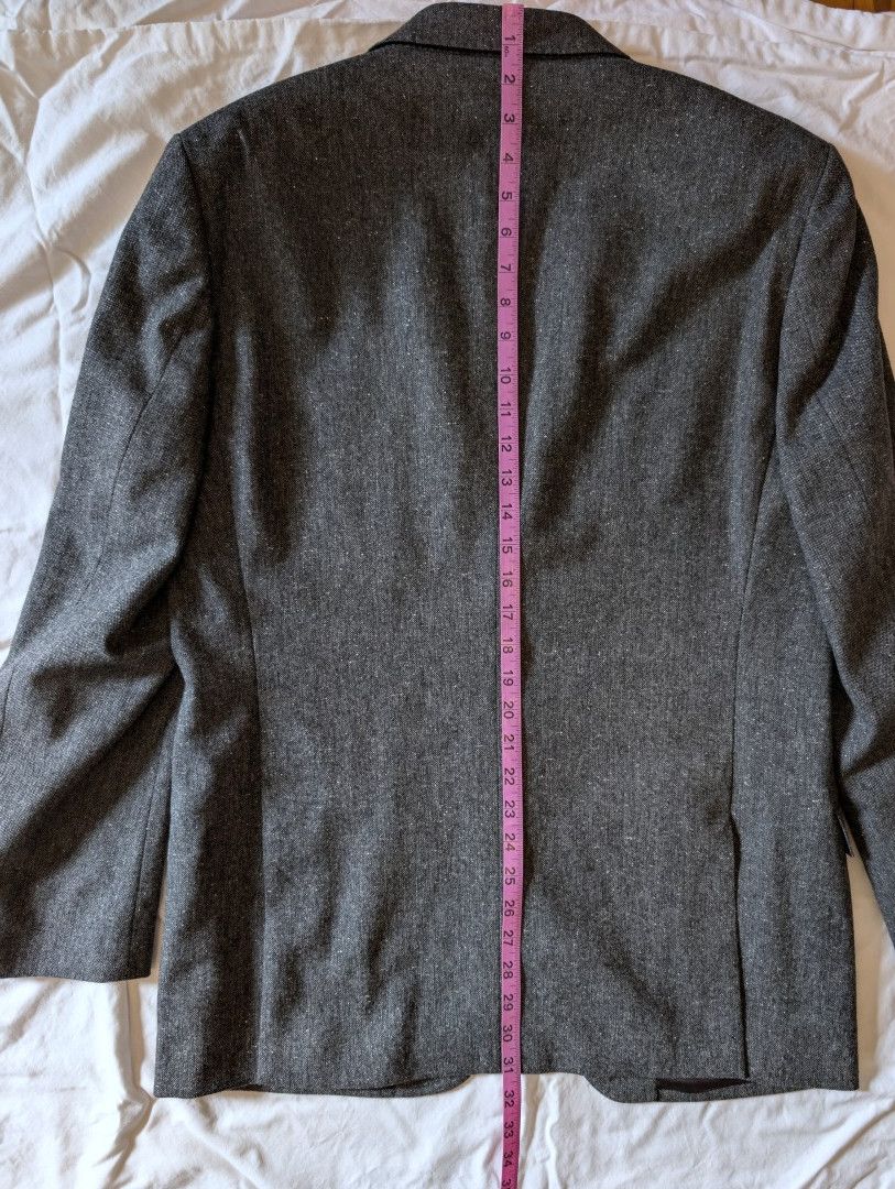 Calvin Klein Calvin Klein Collection Sport Jacket, Grey Tweed 40R Size 40R - 9 Thumbnail