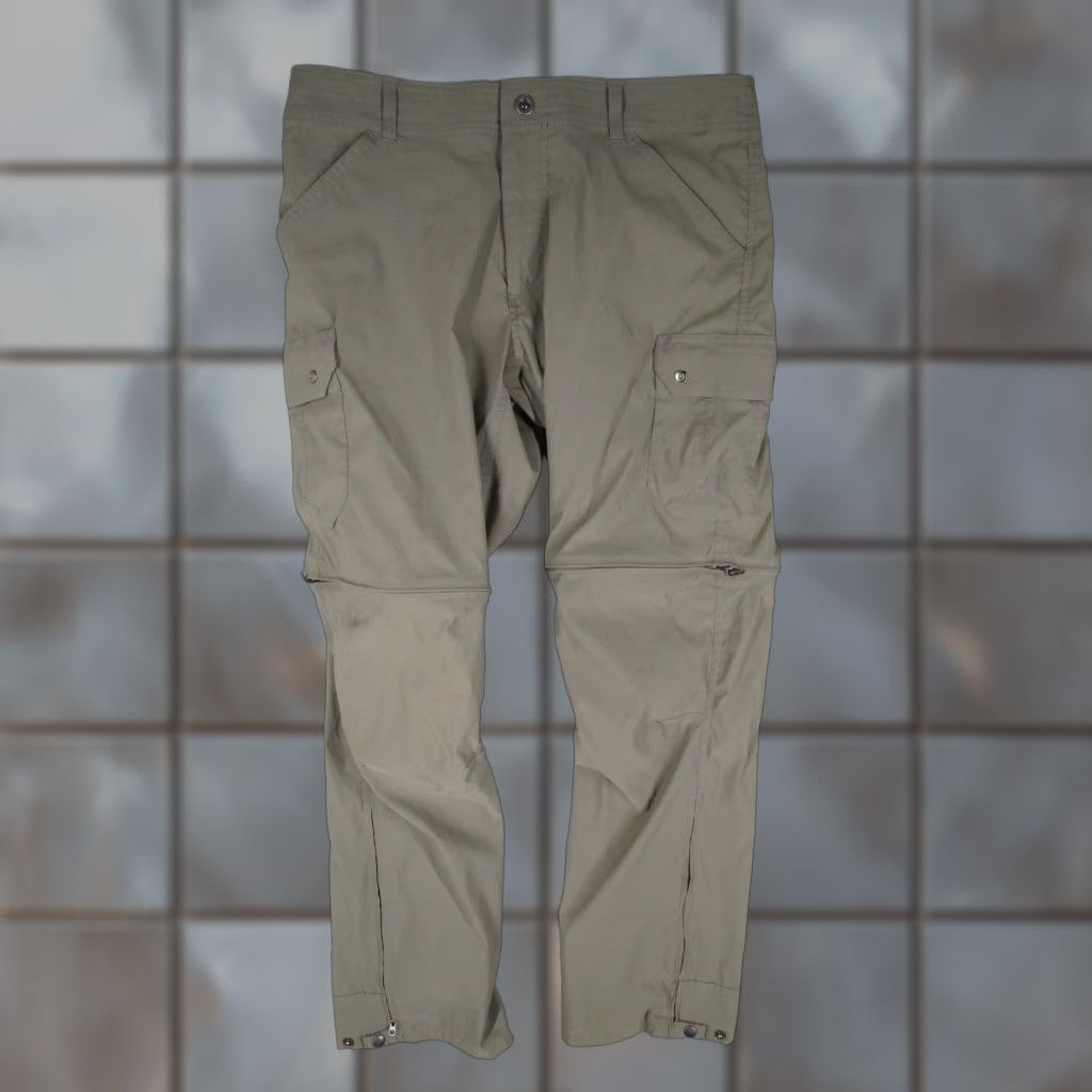 KÜHL Renegade Convertible Pants Mens 36x32 Khaki Zip-Off Cargo Hiking Outdoor