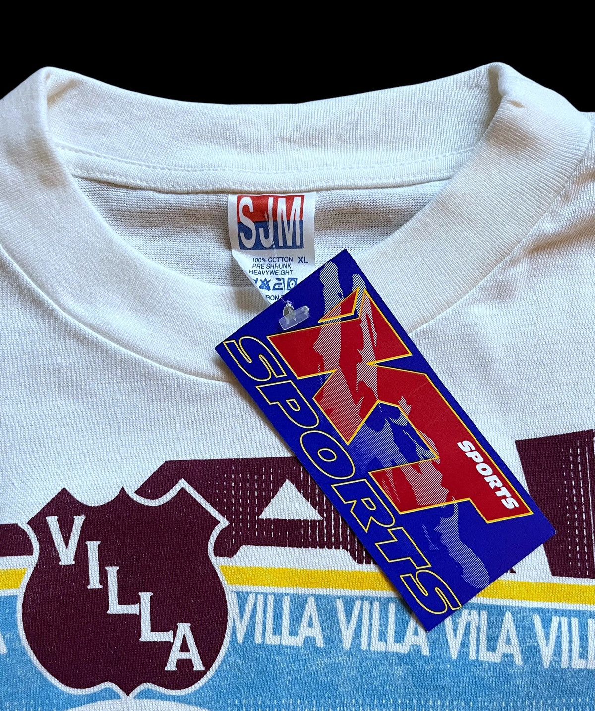 Vintage Aston Villa KT Sports AOP Kick Sportswear t shirt XL Size US XL / EU 56 / 4 - 8 Thumbnail