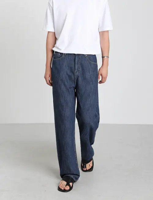 Hypebeast × Japanese Brand × Jean Japanese trend loose straight street wide-leg casual jeans Size US 32 / EU 48 - 1 Thumbnail
