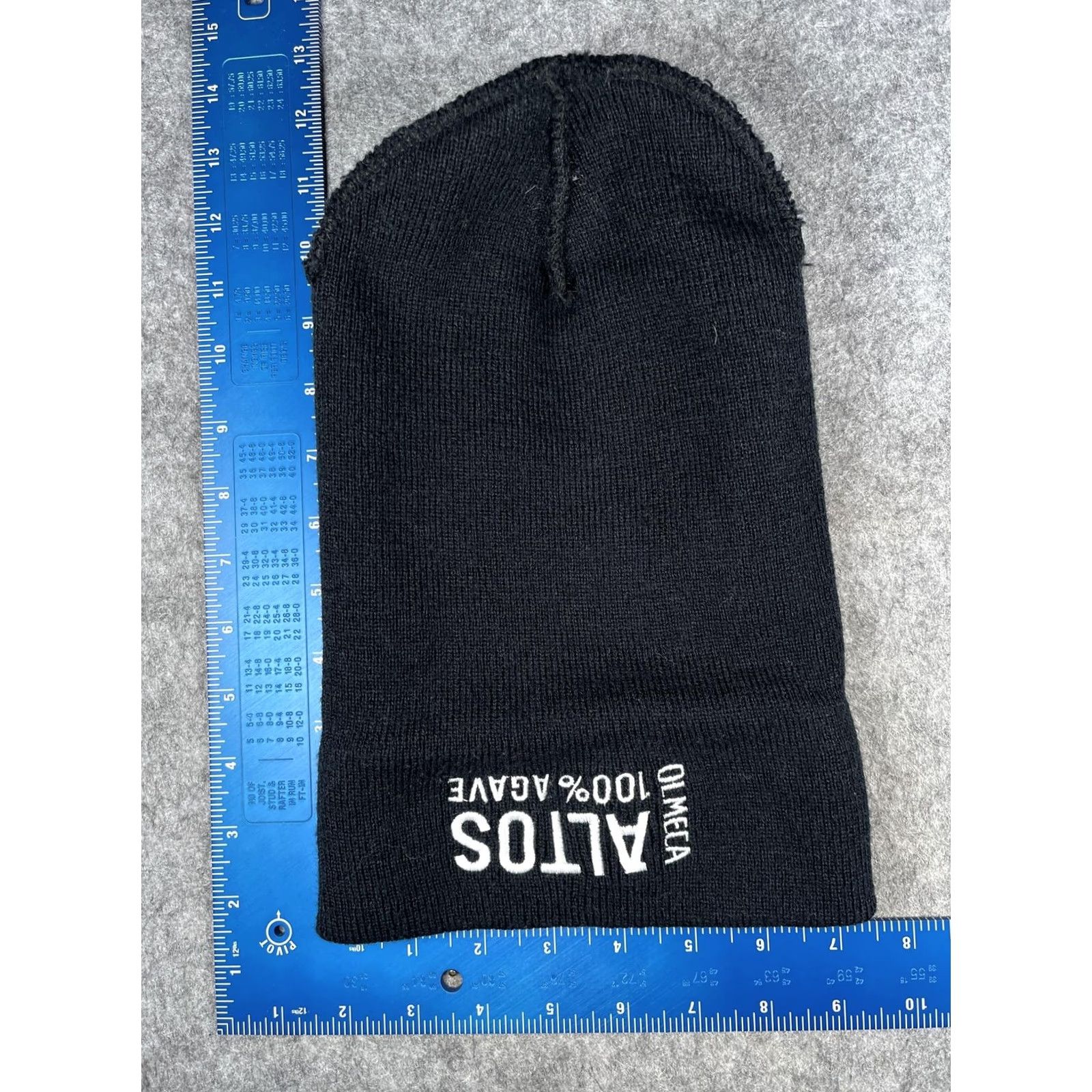 Vintage Yupoong Beanie Mens One Size Black Olmeca Altos 100% Agave Embroidery Winter Knit Cuffed Headwear Holiday Casual Mens/Adults Size ONE SIZE - 5 Thumbnail