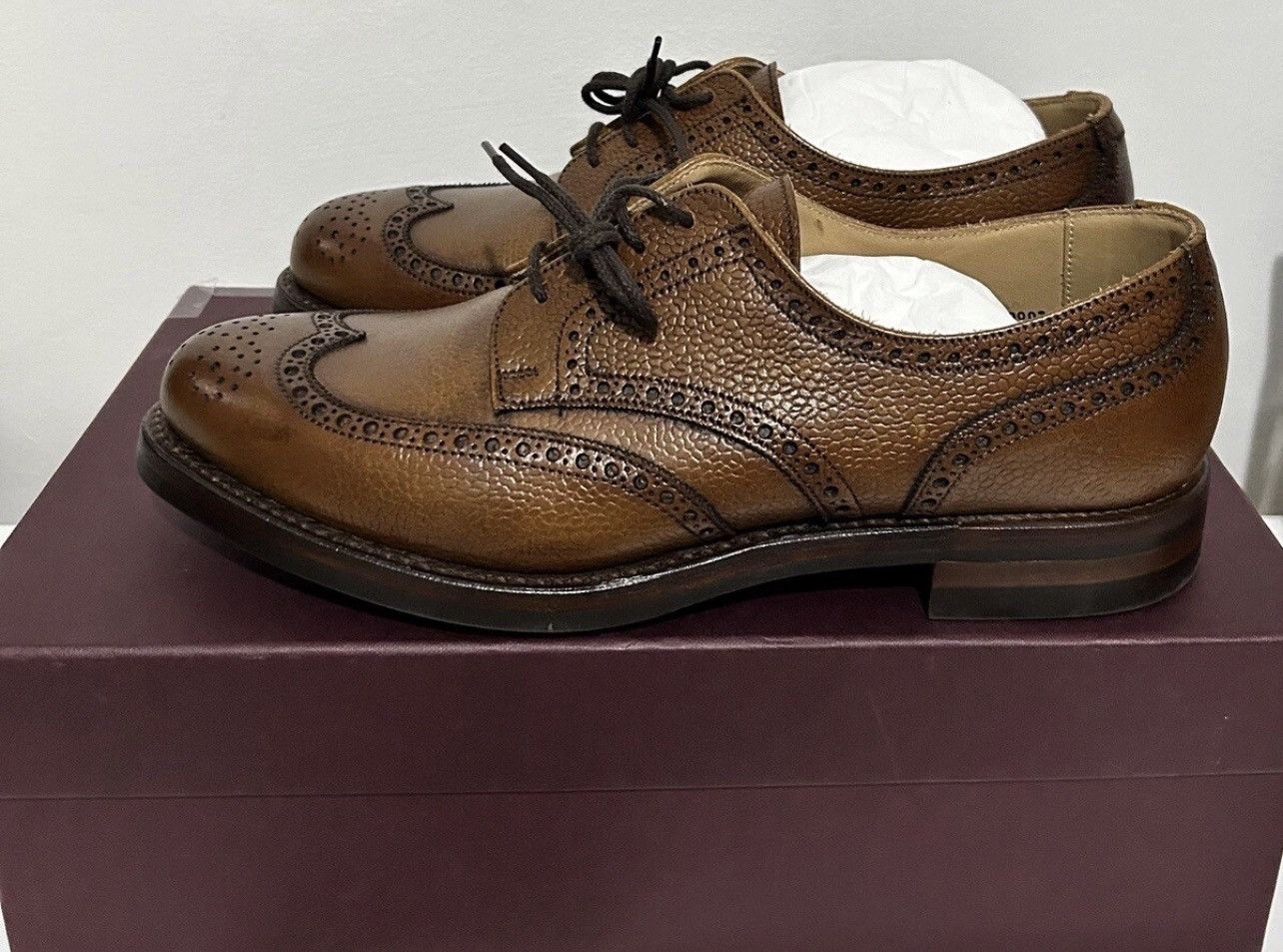 Purdey Purdey Women’s Calf Leather Brogue Size-7.5 UK Size US 10 / IT 40 - 11 Thumbnail