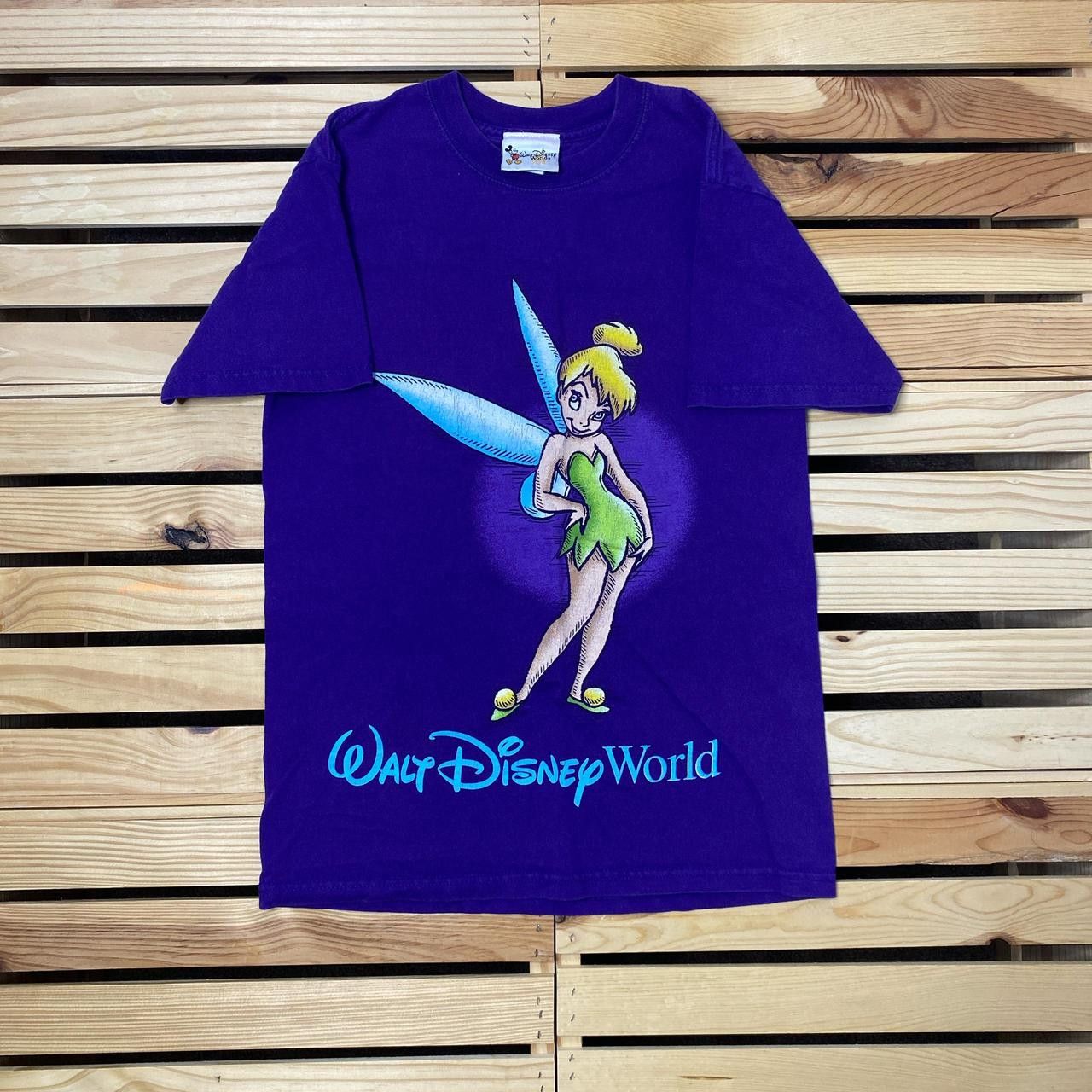 Disney Vintage Disney's Tinker Bell Purple Cartoon Tee Size Small Size US S / EU 44-46 / 1 - 1 Thumbnail