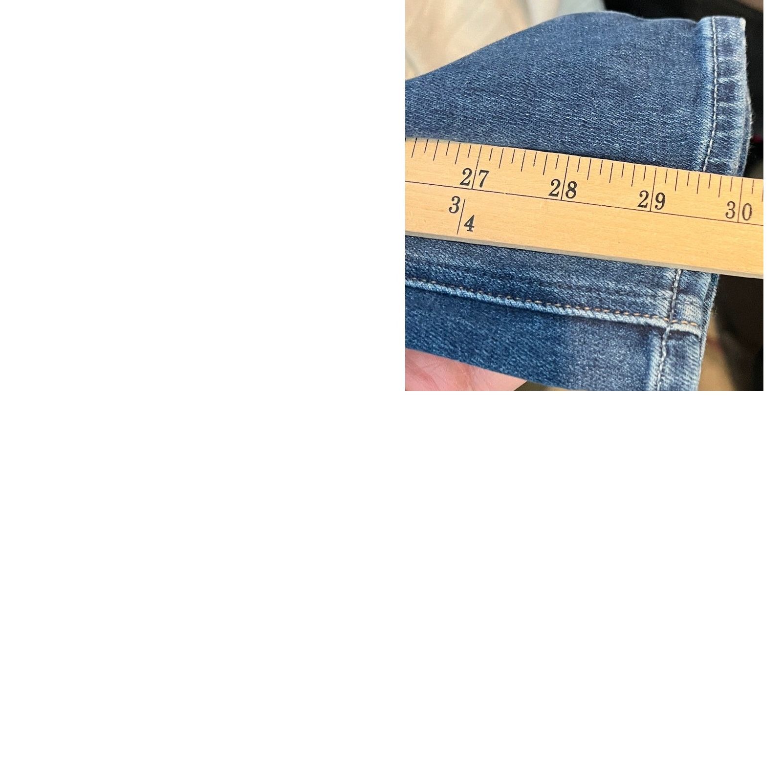 Paige Paige Hoxton Ultra Skinny Blue Jeans Womans Sz 28x30 Size 38" / US 16 / IT 52 - 5 Thumbnail