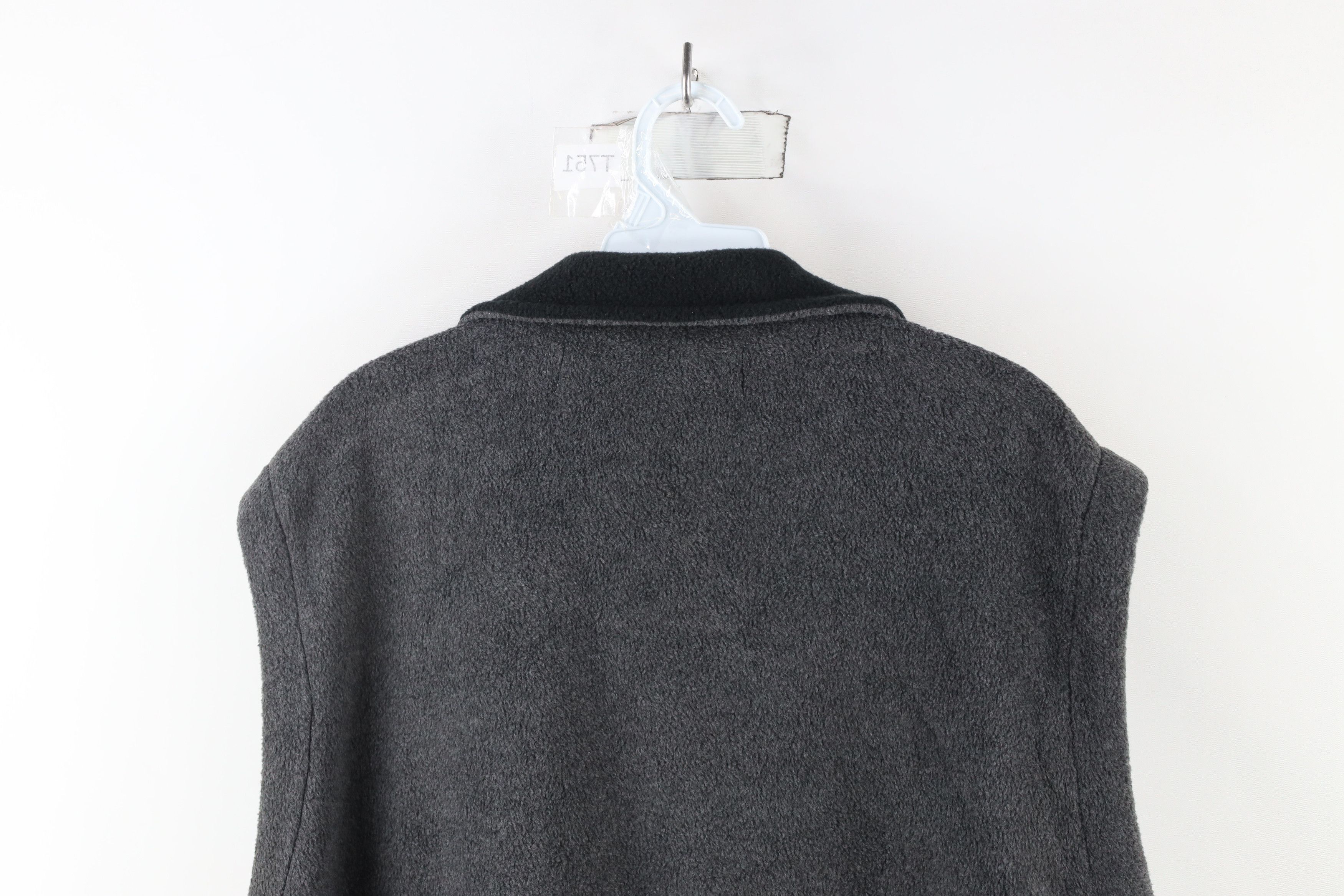 Vintage Vintage 90s Perry Ellis Full Zip Fleece Vest Jacket Gray Size US XL / EU 56 / 4 - 10 Thumbnail