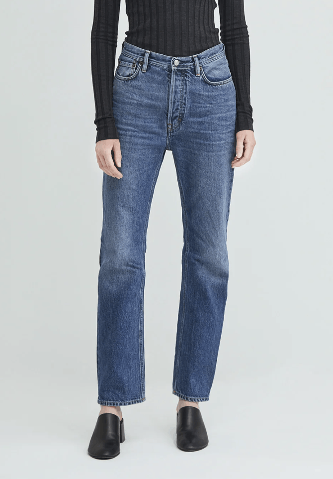 Acne Studios Acne Studios Blå Konst Log Mid Blue Jeans Size 25" / US 0 / IT 36 - 1 Thumbnail