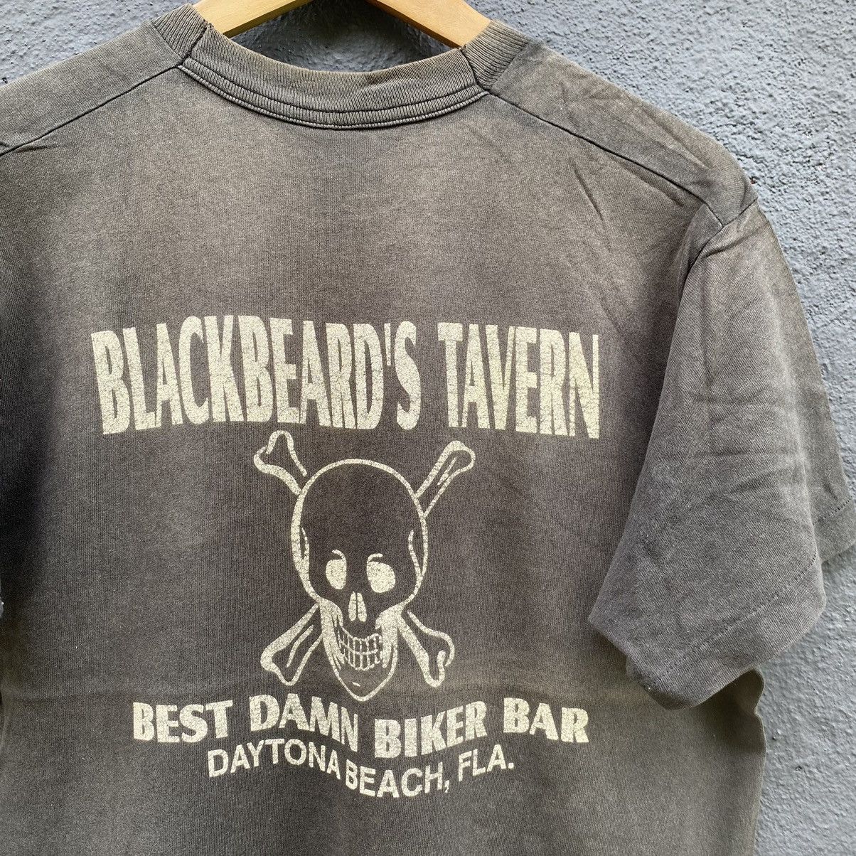 Harley Davidson Thrashed Faded Vintage 90s Blackbeard Tavern ERD GRUNGE TEE Size US M / EU 48-50 / 2 - 3 Thumbnail