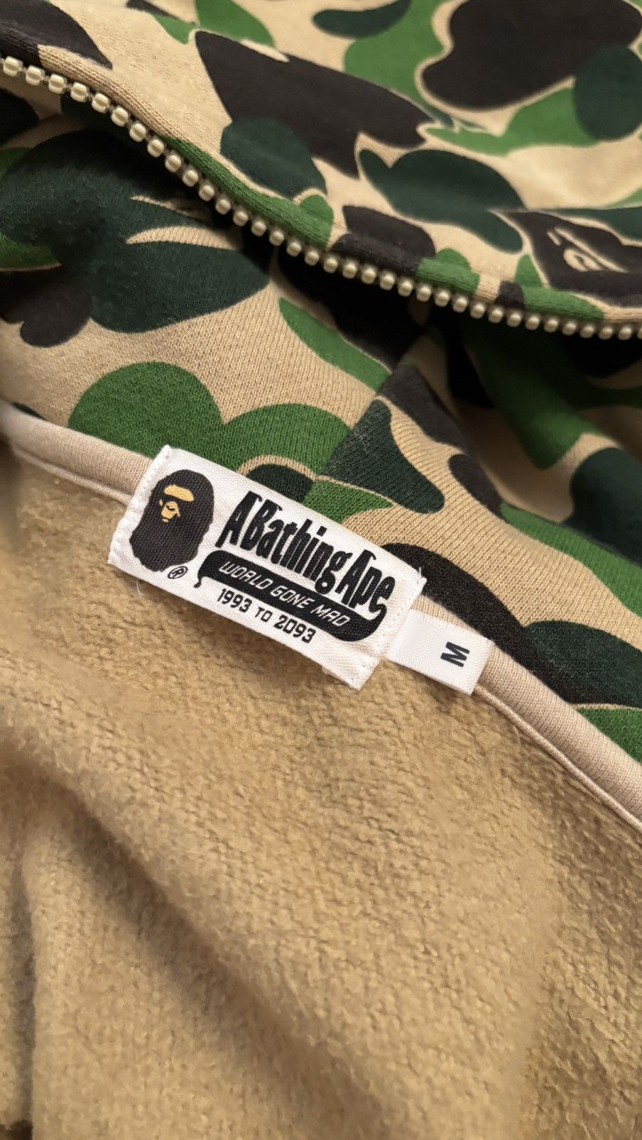 Bape Giant ABC Camo Full Zip Hoodie Size US M / EU 48-50 / 2 - 3 Thumbnail