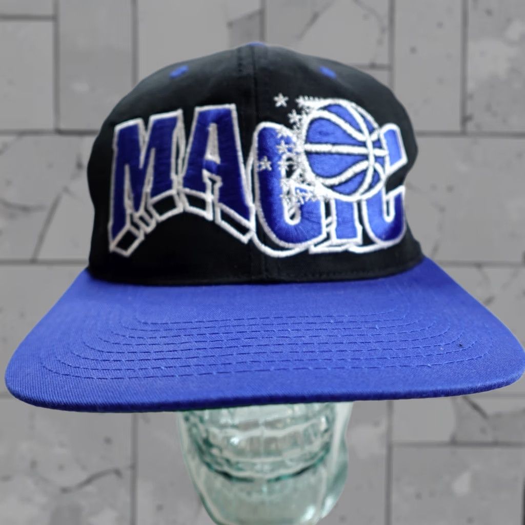 Vintage VINTAGE American Vintage Orlando Magic Hat Black Embroidered Snapback Adjustable Men's One Size Sports Team Hat Size ONE SIZE - 1 Thumbnail