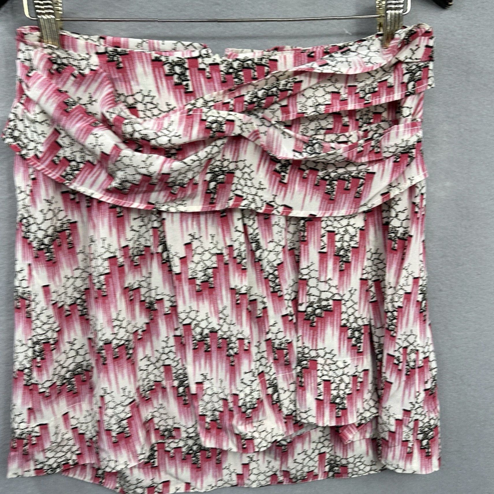 Isabel Marant ISABEL MARANT Skirt Womens S Pink Knit Mini Ruffle 90s Bohemian Womens Size 28" / US 6 / IT 42 - 4 Thumbnail
