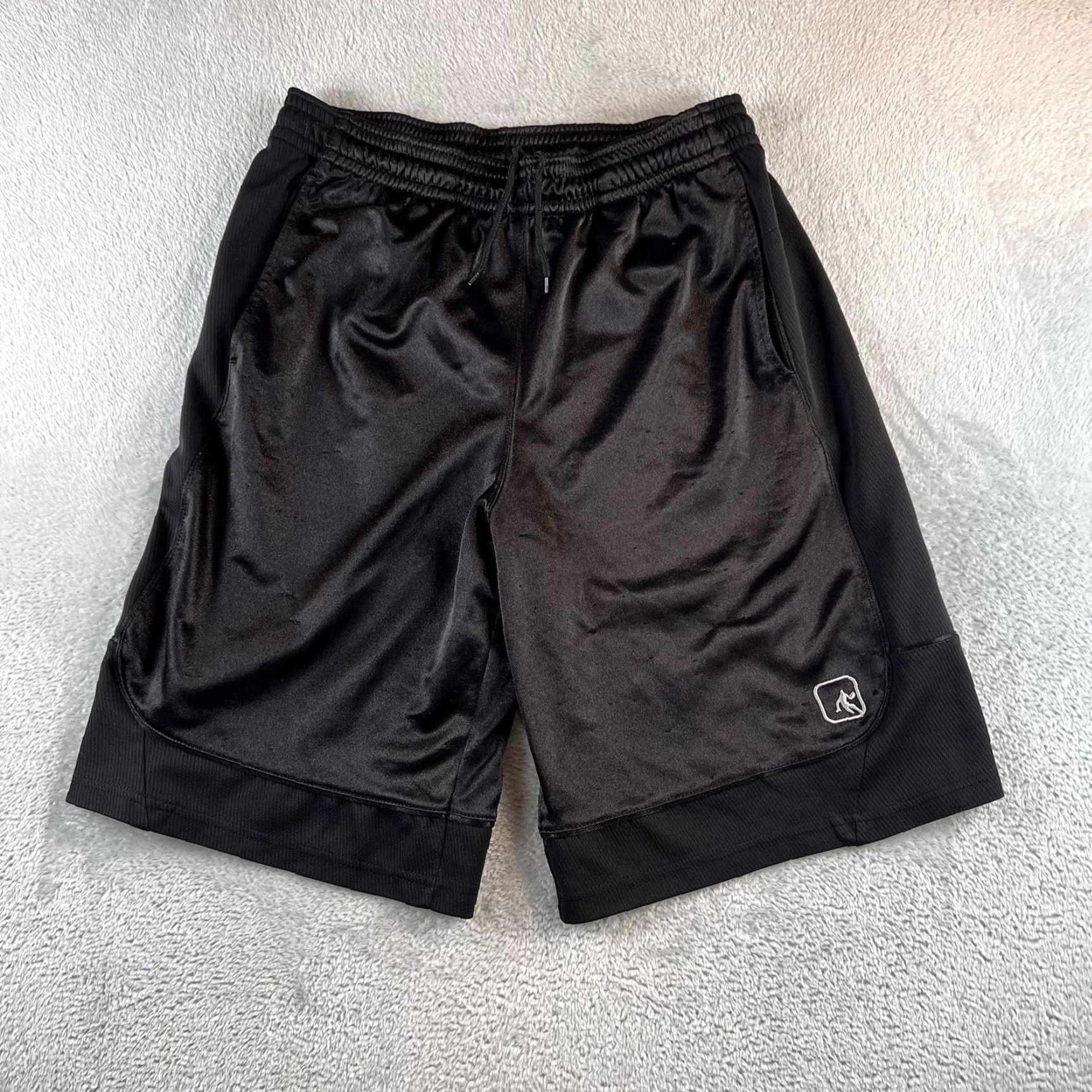 Vintage And1 Mens Basketball Shorts Athletic Black M Adjustable Waist Sports Gym Court Short Mens Size US 31 - 2 Thumbnail