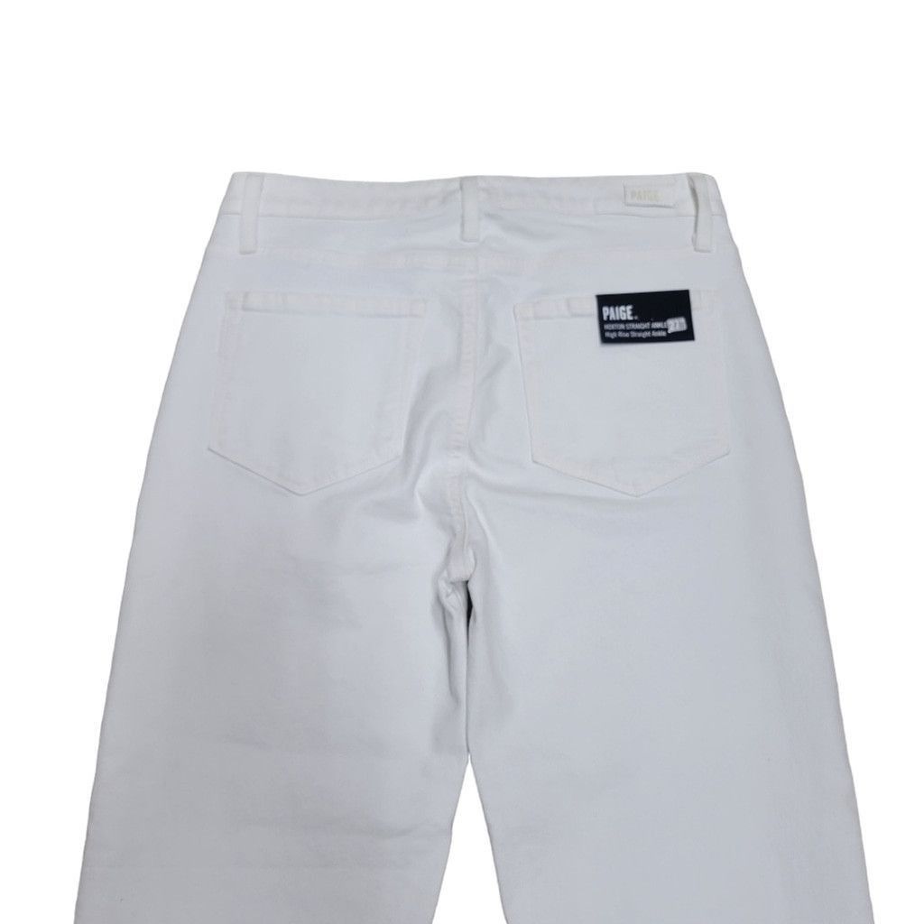 Paige PAIGE Hoxton Straight Ruffle-Detail Ankle. Size 30.Inseam 27 Size 30" / US 8 / IT 44 - 5 Thumbnail