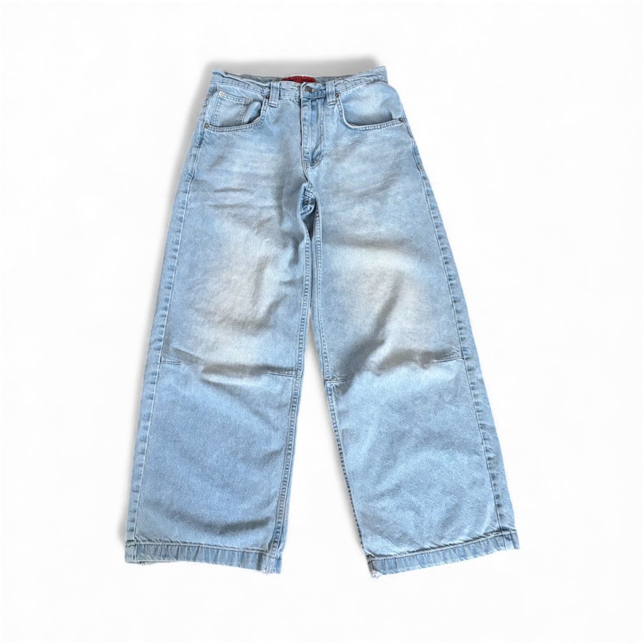 Jaded London Mid Blue Drift Flared Jeans | Grailed