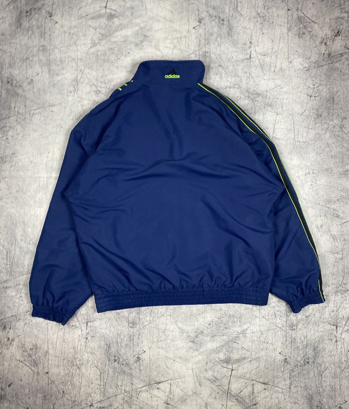 Adidas Vtg Adidas Tracksuit Full Set Jacket Pants Blue Green Neon Size US 33 - 15 Thumbnail