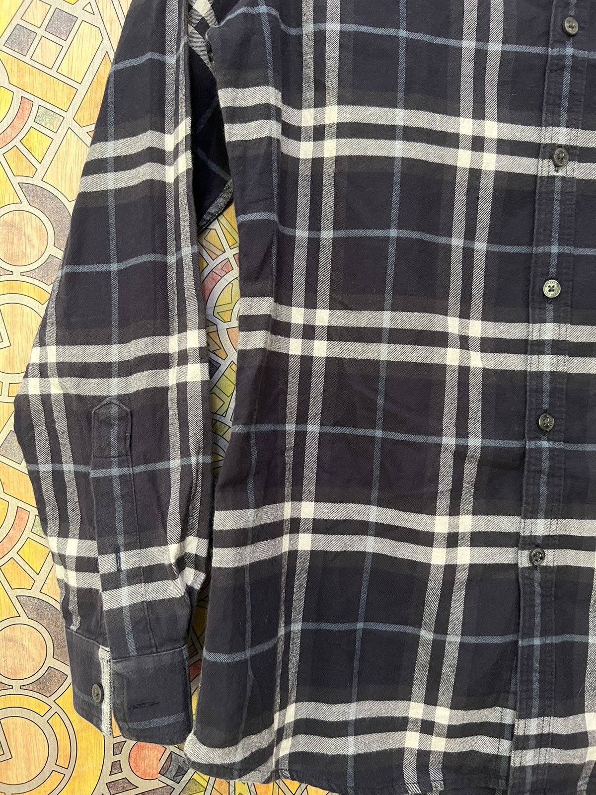 Burberry Burberry Somerton Nova Check Long Sleeve Shirt Men's Small Size US S / EU 44-46 / 1 - 12 Thumbnail