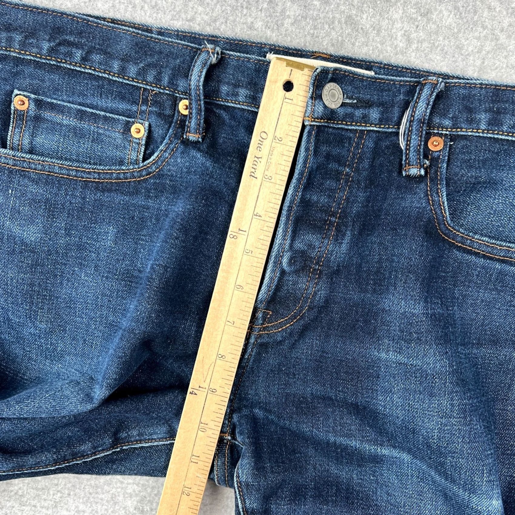 Gap Gap 1969 Jeans Skinny Fit Denim 34x32 Mens Blue Size US 34 / EU 50 - 7 Thumbnail