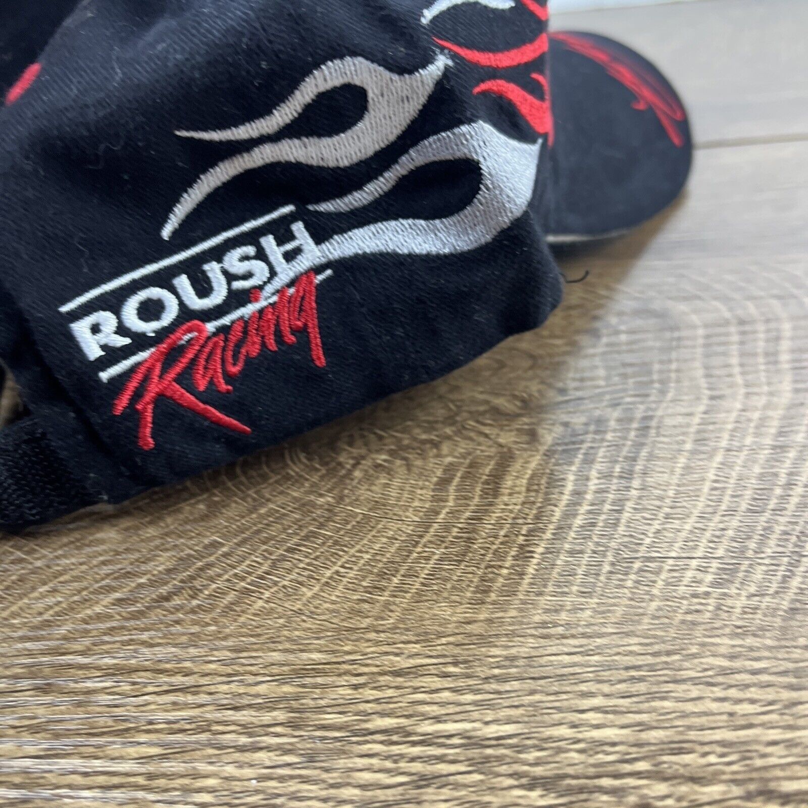 Other Rubbermaid Racing Hat Roush Racing Black Hat Adjustable NASC Size ONE SIZE - 12 Thumbnail