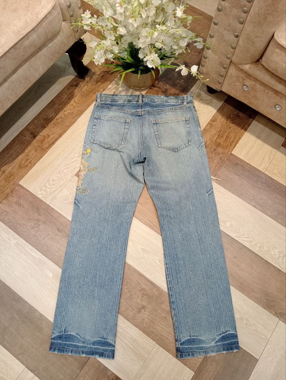 Japanese Brand JAPANESE BRAND EMBROIDERY DRAGON SUKAJAN BLUR JEANS Size US 34 / EU 50 - 7 Thumbnail