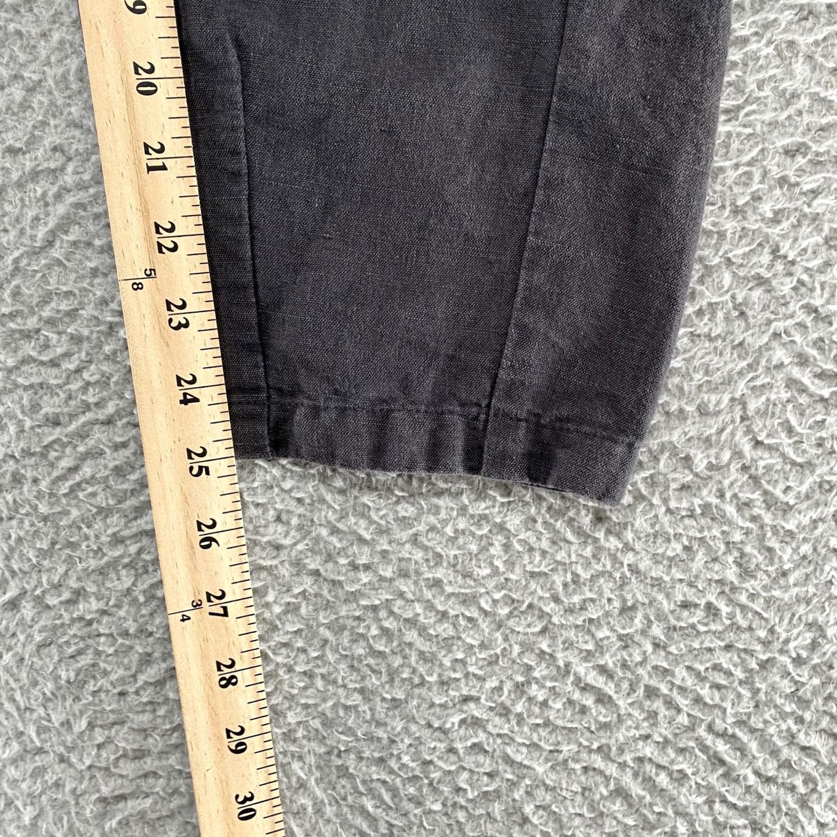 Vintage Micaela Greg Barrel Pants Womens XS Gray Linen Cotton Pleated Cuffed Ankle Size 26" / US 2 / IT 38 - 6 Thumbnail