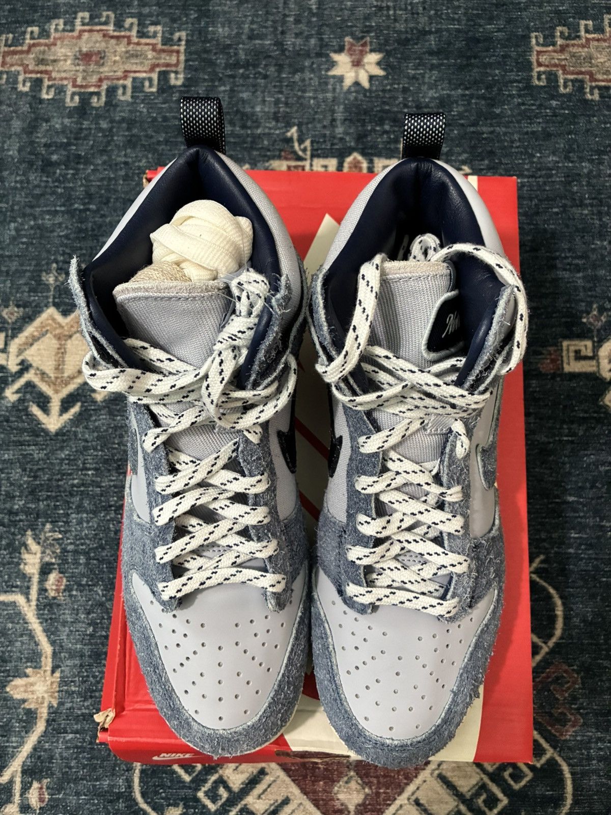 Nike Nike Dunk High Ab Notre Midnight Navy SKU CW3092-400 Size US 9 / EU 42 - 9 Thumbnail