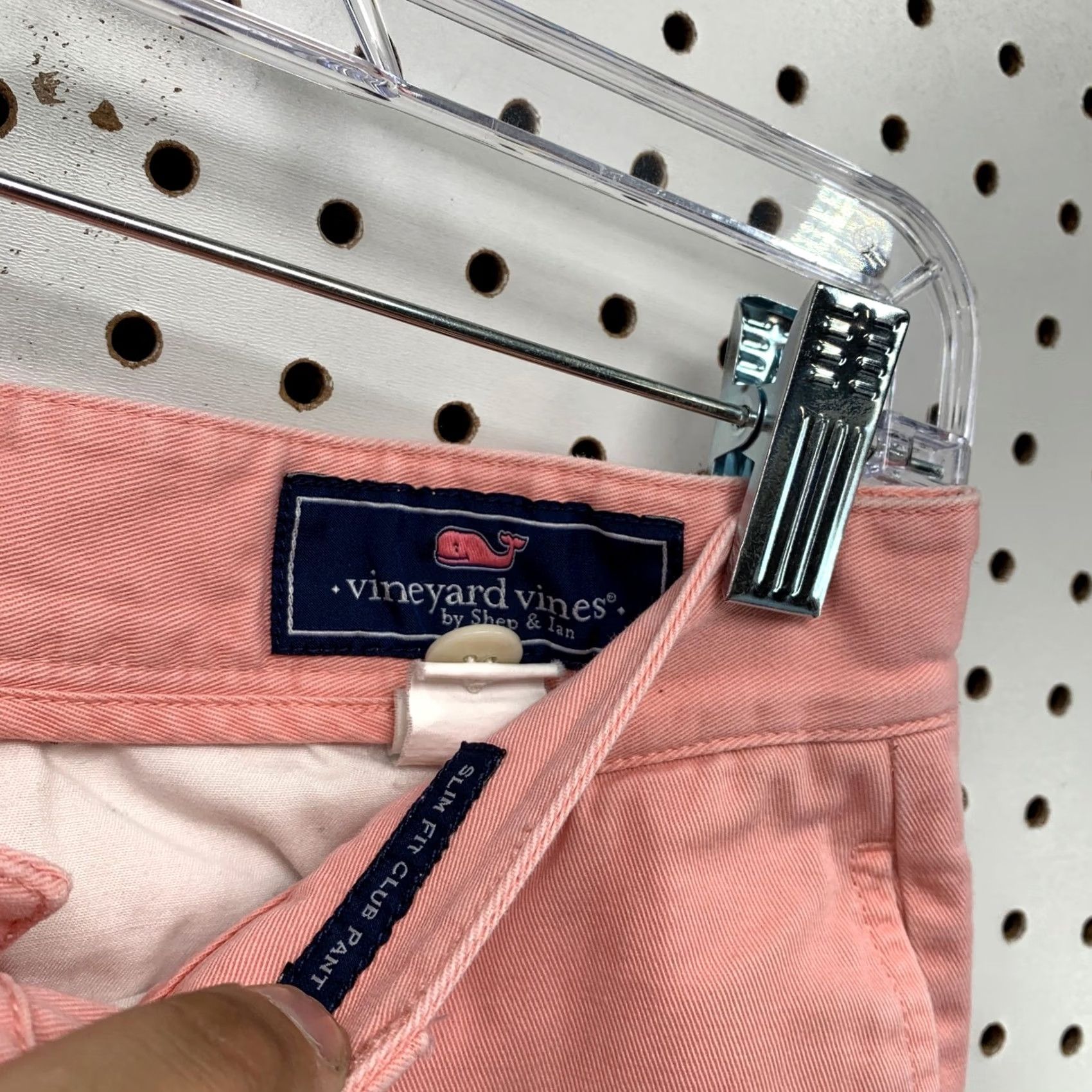 Vineyard Vines Vineyard Vines Slim Fit Club Pant Mens 29 Pink Chino Cotton Twill Casual Size US 29 - 2 Thumbnail