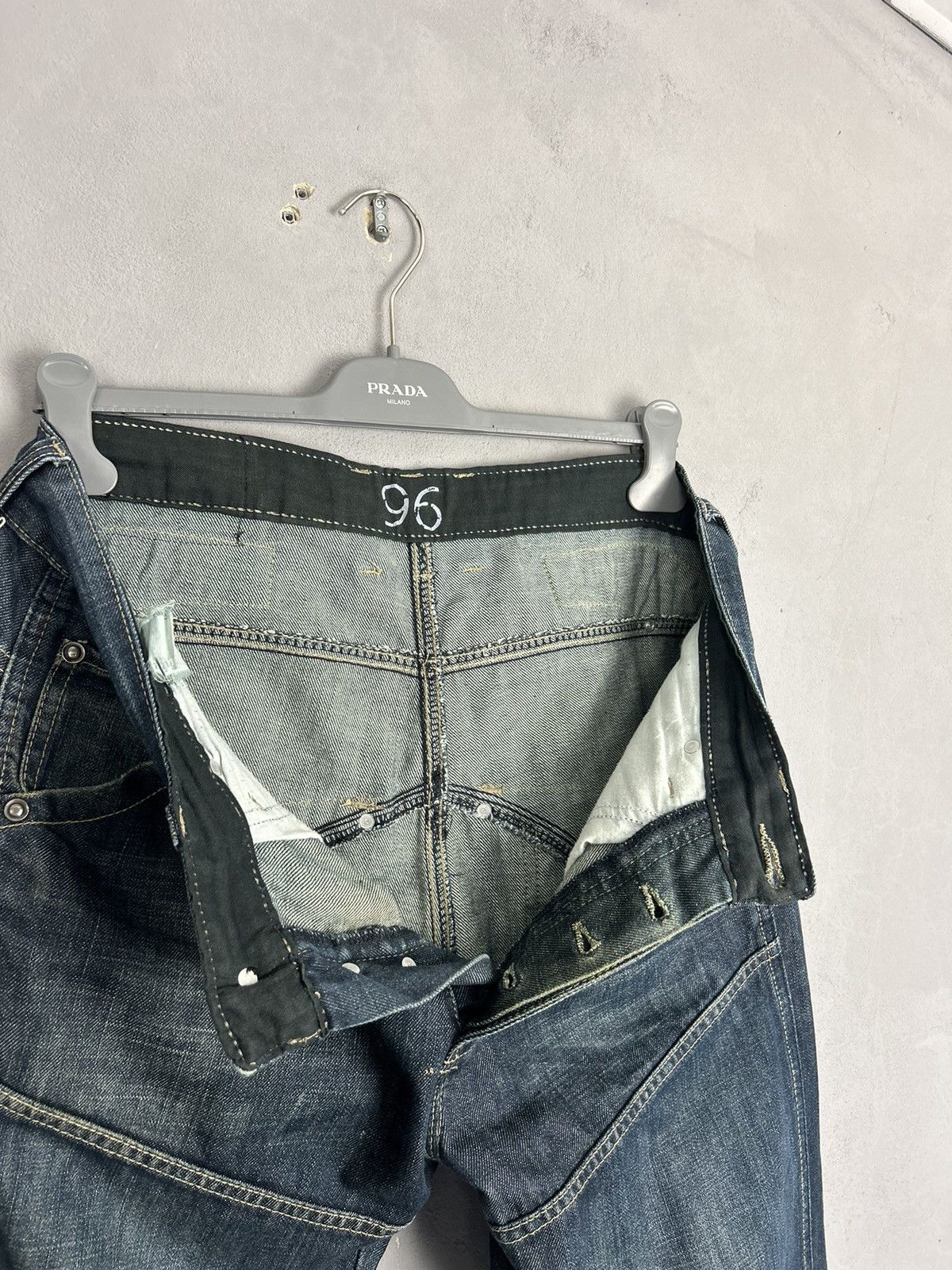 G-Star G-Star Raw Elwood 96 Jeans Distressed Denim Workwear Style Size US 35 - 14 Thumbnail