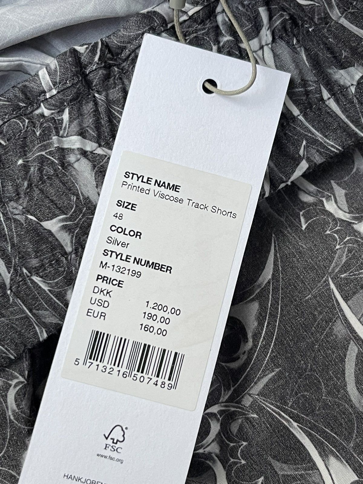 Han Kjobenhavn !DS! FW22 Han Kjobenhavn Chrome Tribal Printed Track Shorts Size US 32 / EU 48 - 17 Thumbnail