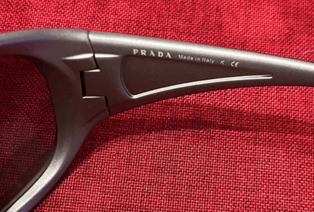Prada PRADA Sunglasses Rectangle Wrap Shield Metal Symbole RI920 Size ONE SIZE - 8 Thumbnail