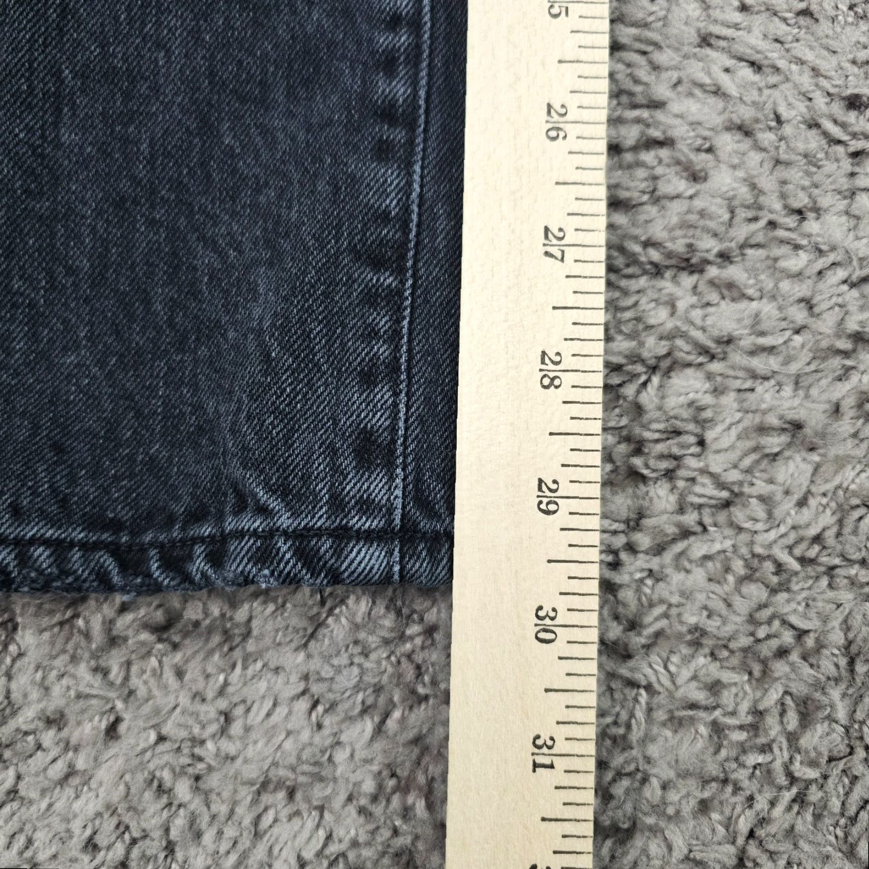 GOLDSIGN VINTAGE Goldsign Womens Jeans 26 Black Straight High Rise Cotton Denim 25x30 Size 26" / US 2 / IT 38 - 6 Thumbnail