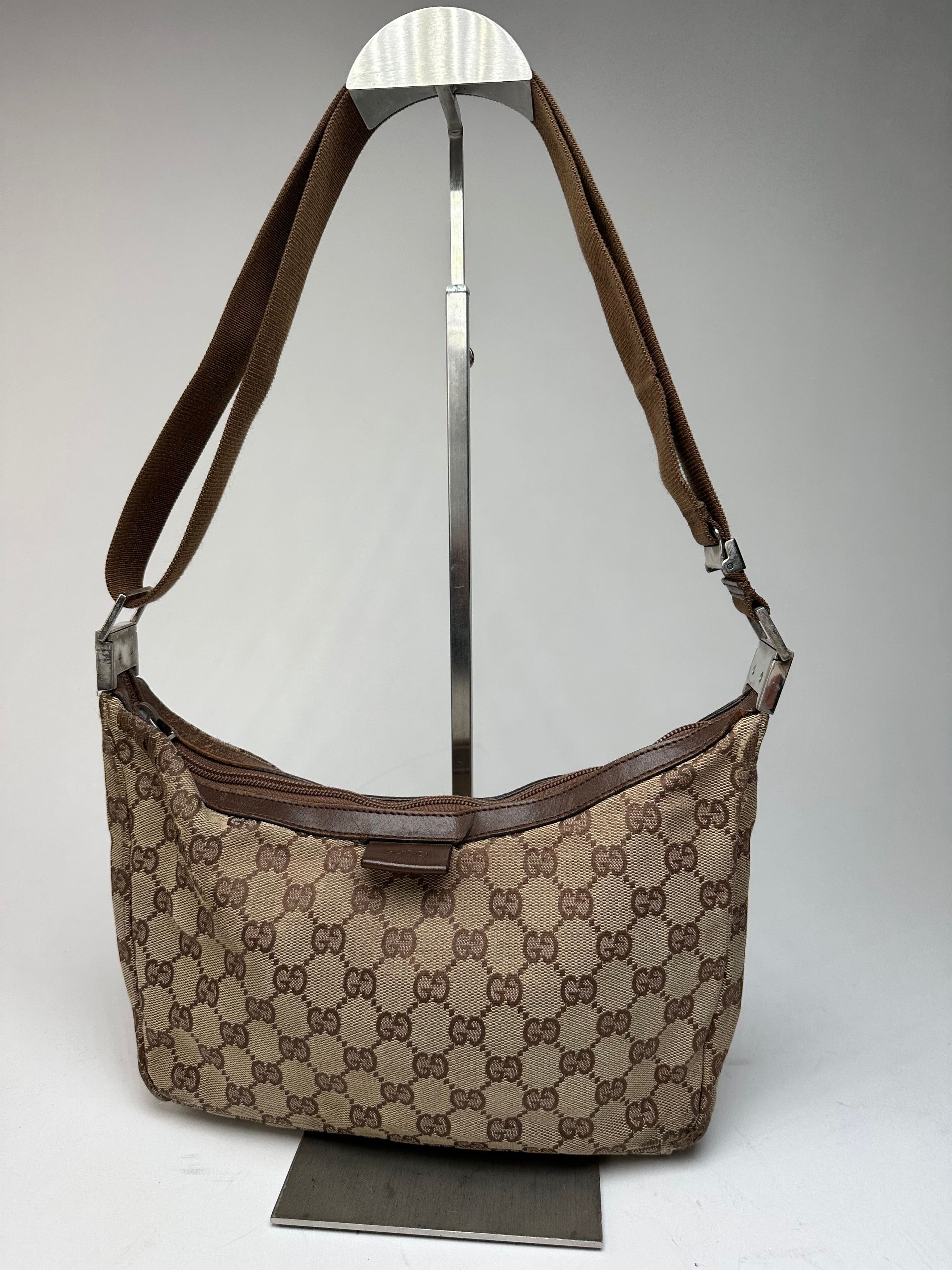 Gucci Vintage Monogram Multiway Bag Beige Brown Size ONE SIZE - 1 Thumbnail
