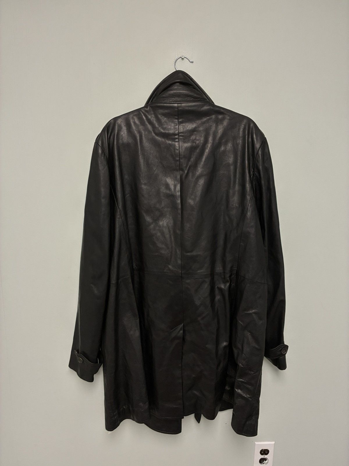John Varvatos Leather trench coat EU 54 US 44 Size US L / EU 52-54 / 3 - 8 Thumbnail
