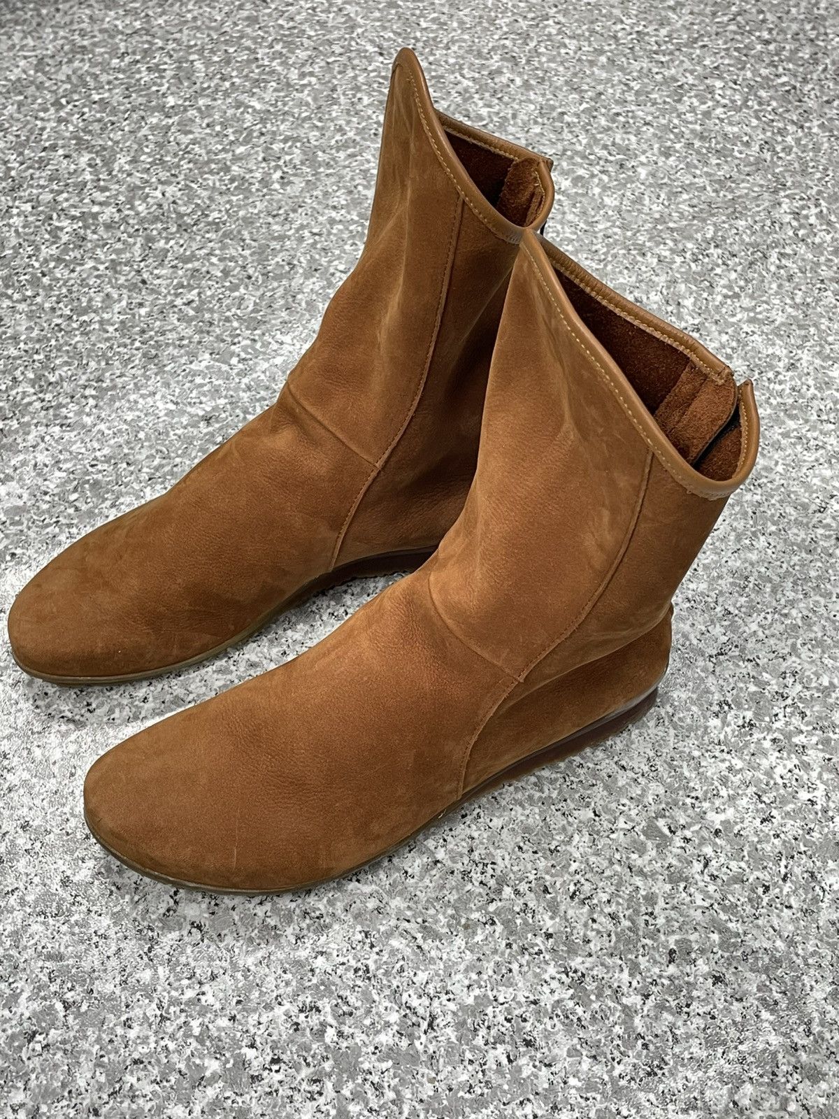 ARCHE Women's Shoes Ankle Boots Soft Nubuck Brown