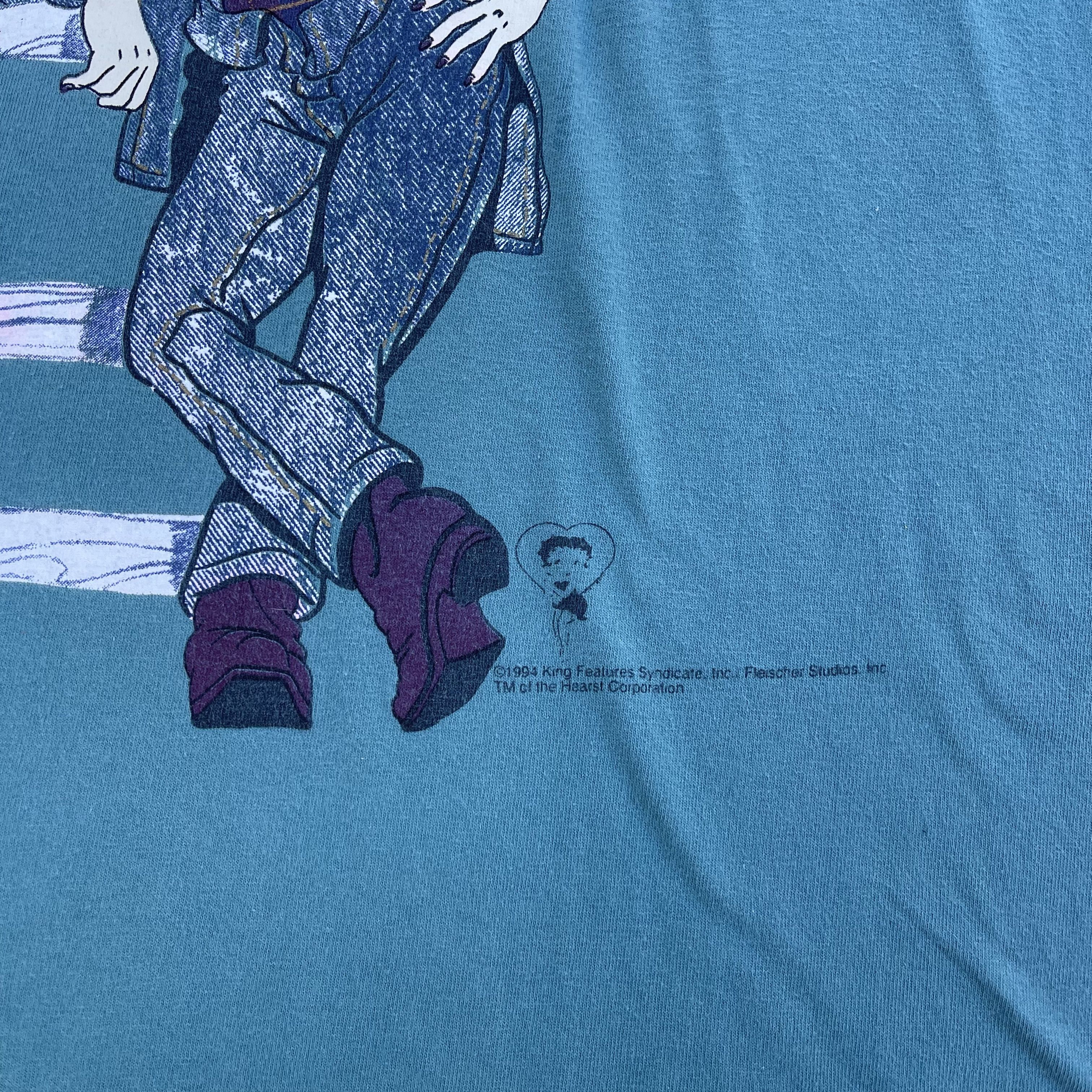 Vintage 1994 Betty Boop Cowgirl T-shirt Size US XL / EU 56 / 4 - 2 Thumbnail
