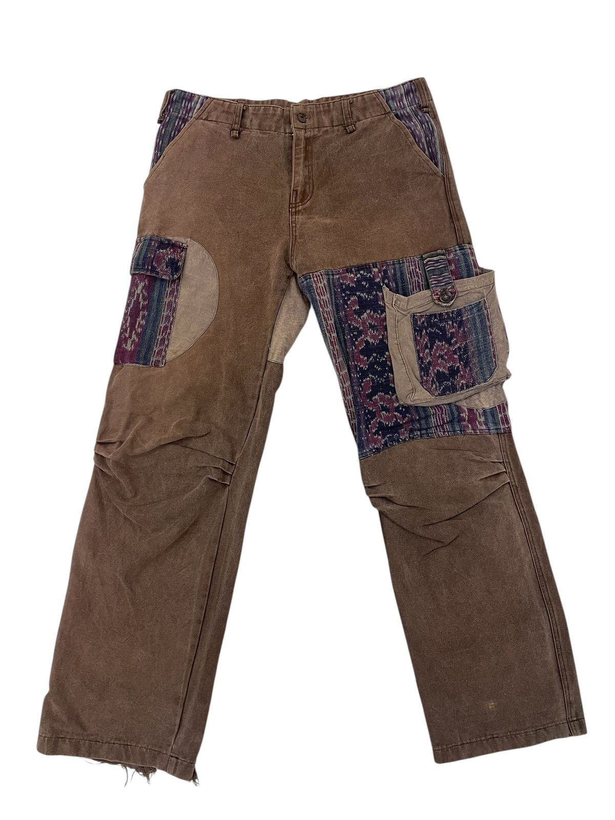Designer × Japanese Brand Japanese brand patch work design cargo pants Size US 34 / EU 50 - 1 Thumbnail
