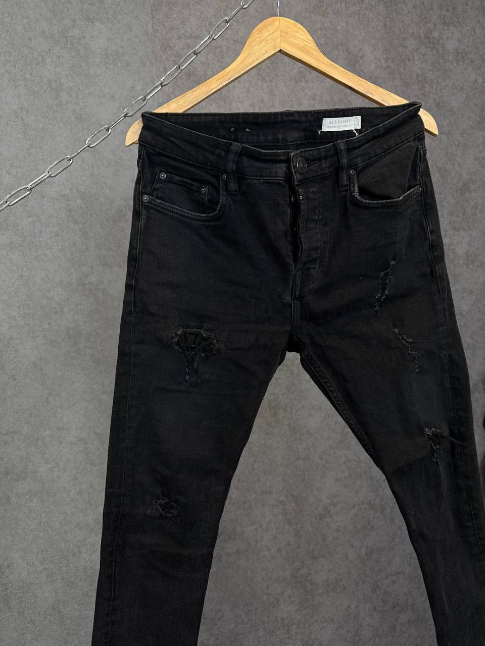 Allsaints Allsaints designer cigarette distressed denim jeans Size US 32 / EU 48 - 3 Thumbnail