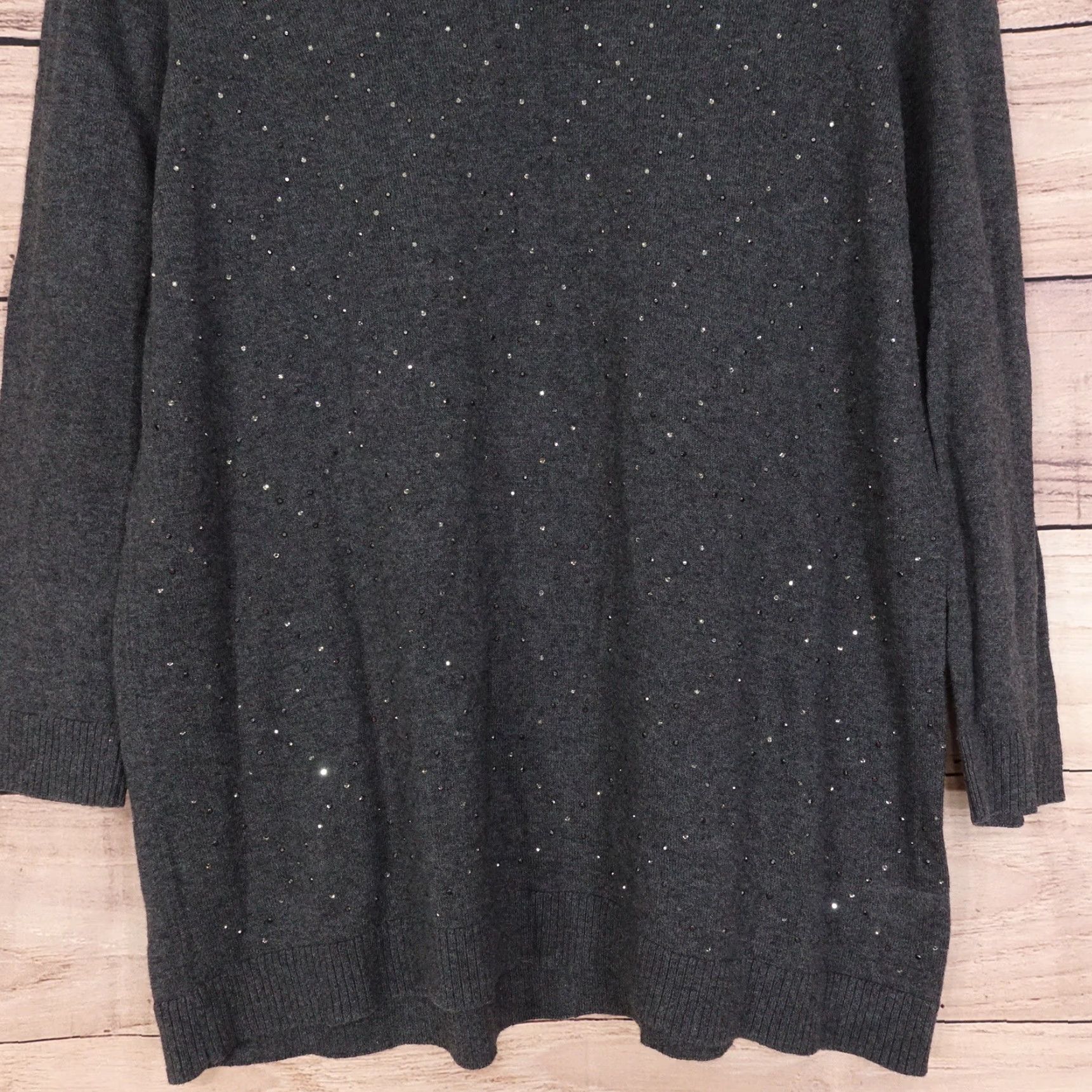 Gap VINTAGE Gap Women's Sweater Pullover XL Gray Casual 2010s Size XL / US 12-14 / IT 48-50 - 3 Thumbnail