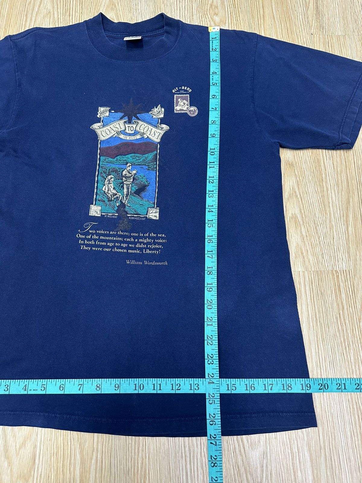Vintage Vintage William Wordsworth Art Jerzees Made In Scotland A253 Size US S / EU 44-46 / 1 - 5 Thumbnail