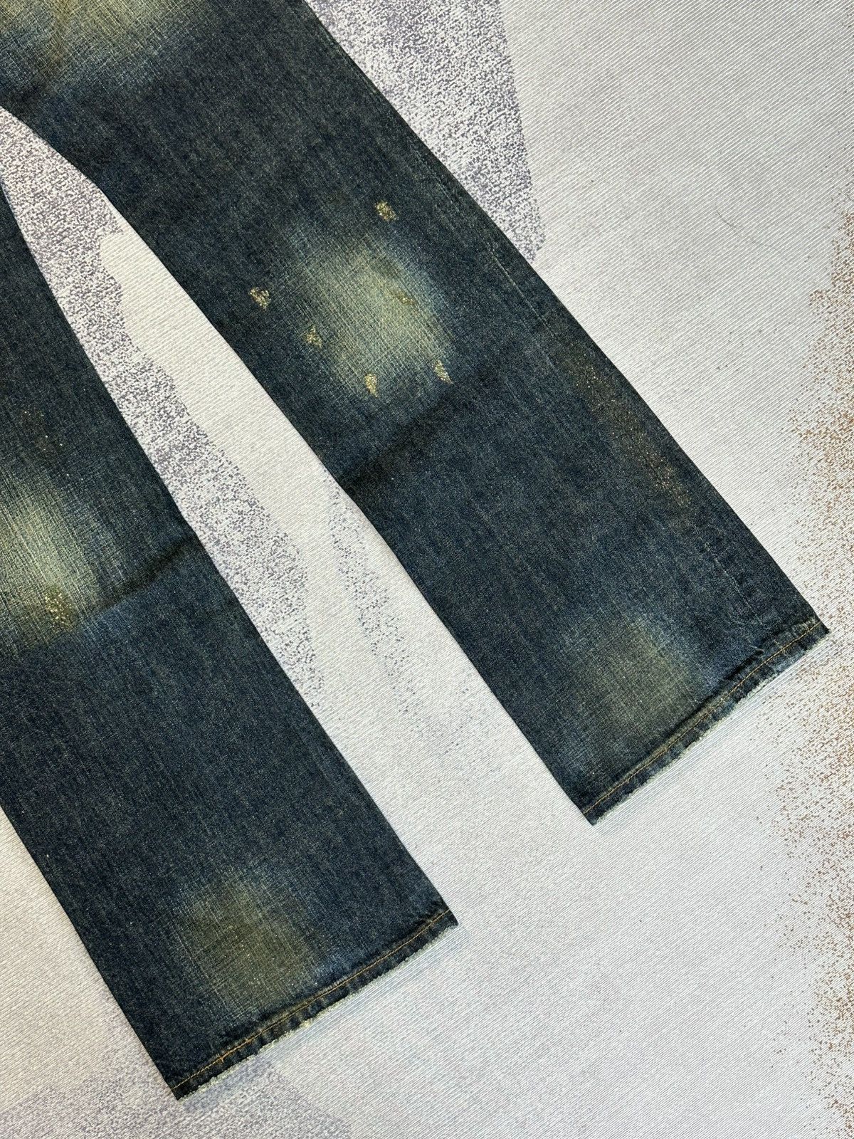 Hysteric Glamour × Undercover Flare Patchwork Semanticdesign Zipper Pocket Denim Pants Size US 31 - 10 Thumbnail