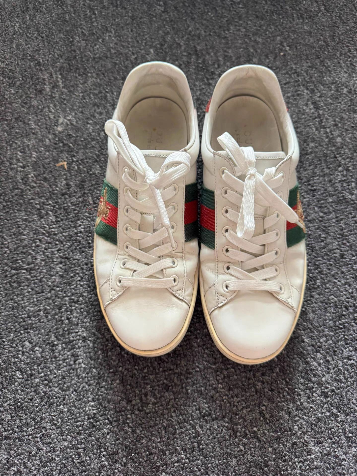 Gucci GUCCI ACE Leather Platform Low-Top Sneakers K13 Size US 7 / EU 40 - 1 Thumbnail