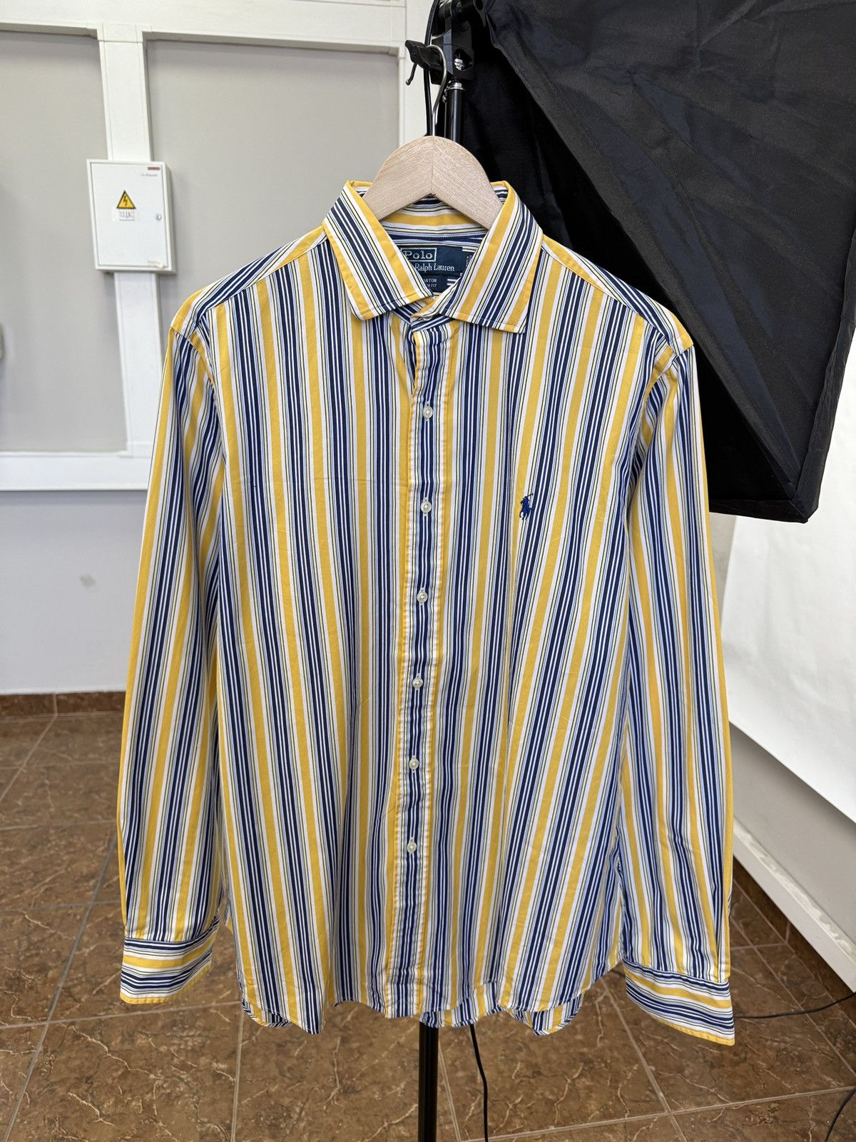 Polo Ralph Lauren 🇺🇸 Vintage 90s Ralph Lauren Stanton Custom Fit Shirt Retro Size US L / EU 52-54 / 3 - 1 Thumbnail