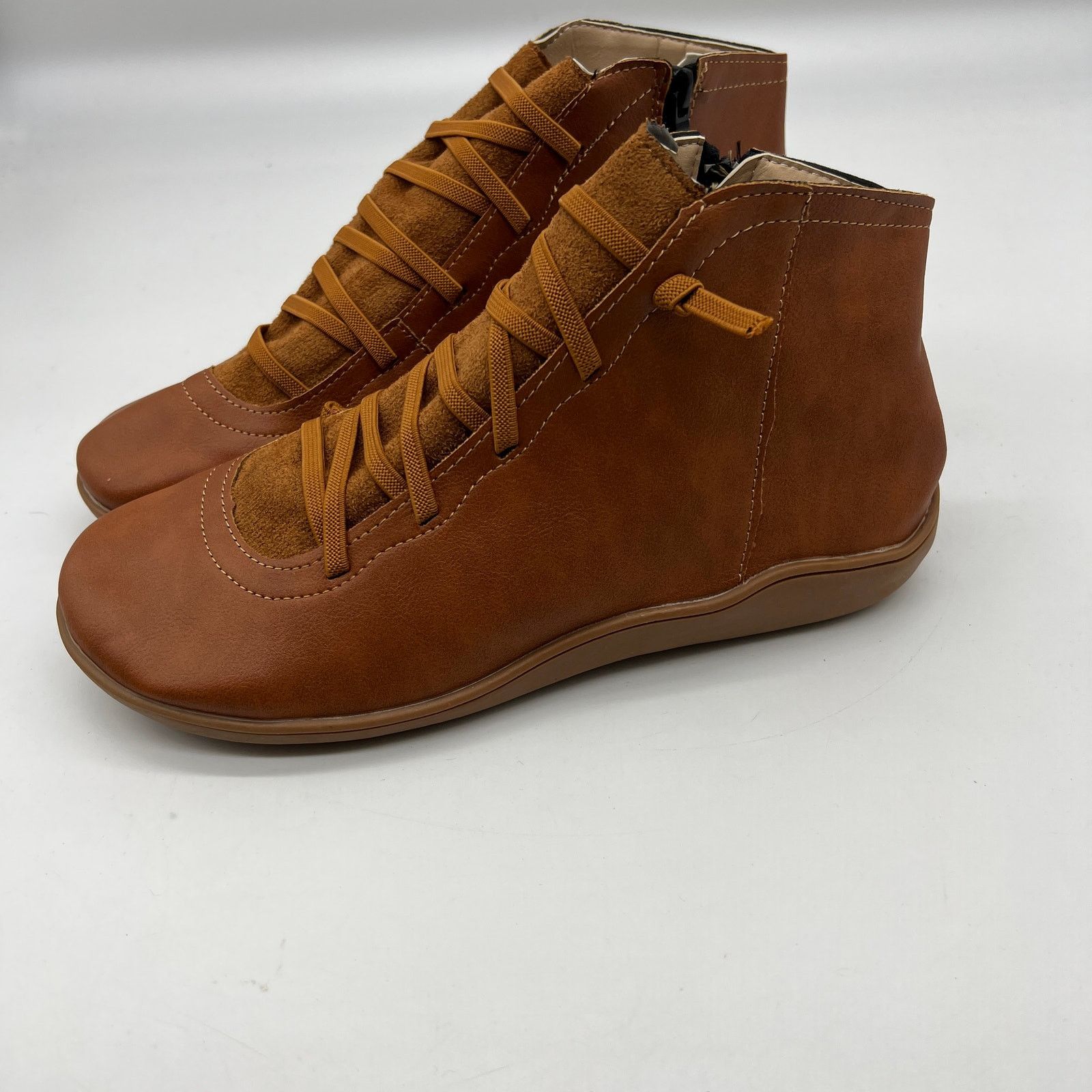 Other Ankle Boots Round Toe Casual Comfortable Light Size US 9.5 / IT 39.5 - 3 Thumbnail