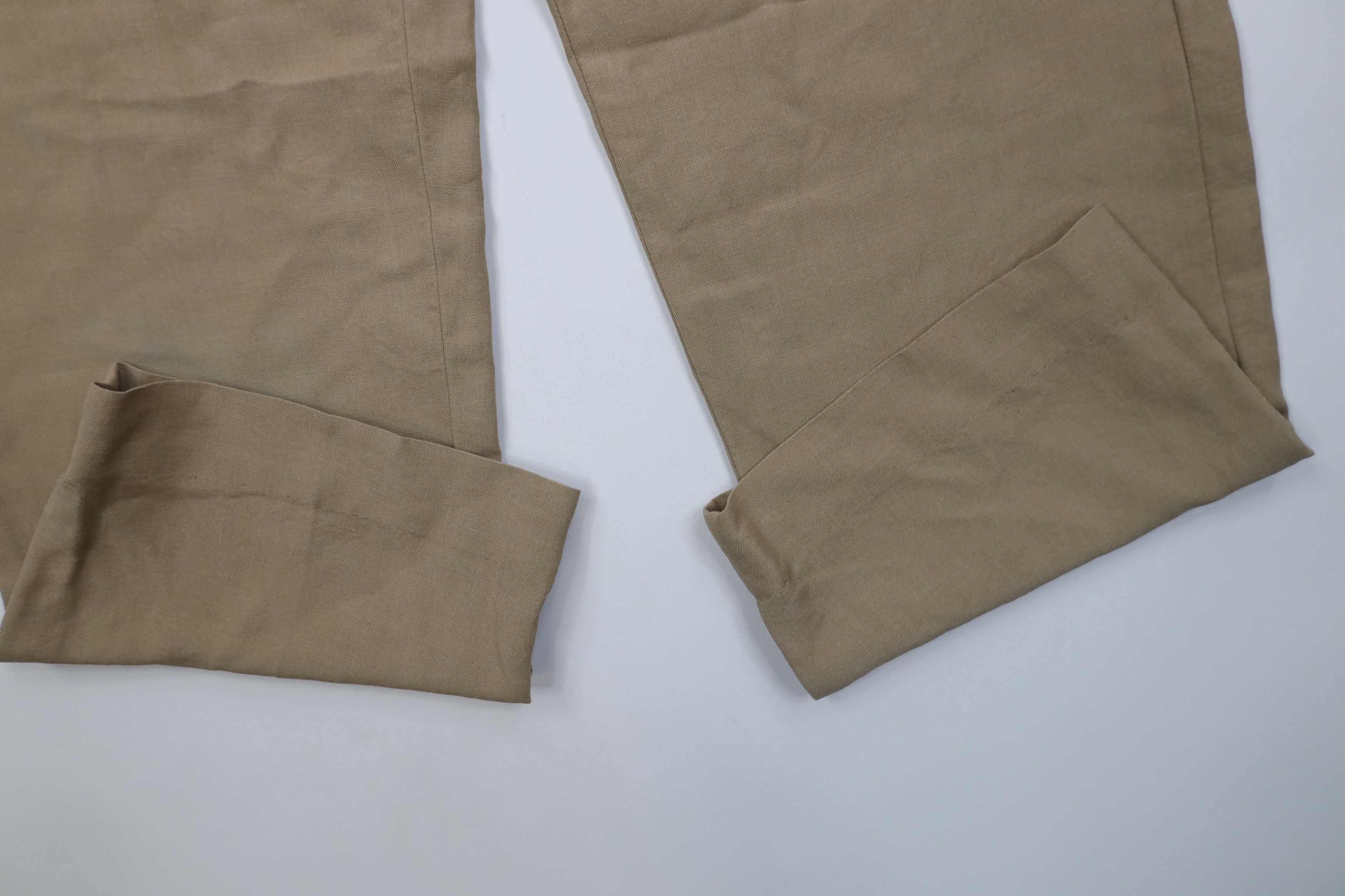 Vintage Vintage 50s Hollywood Regency Gabardine Wide Leg Chino Pants Size US 30 / EU 46 - 5 Thumbnail
