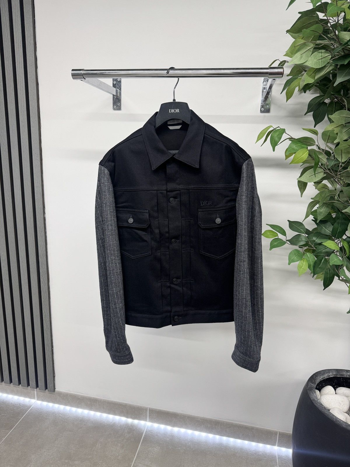 Dior MKII Technical Denim Cotton Jacket In Black RRP £1200